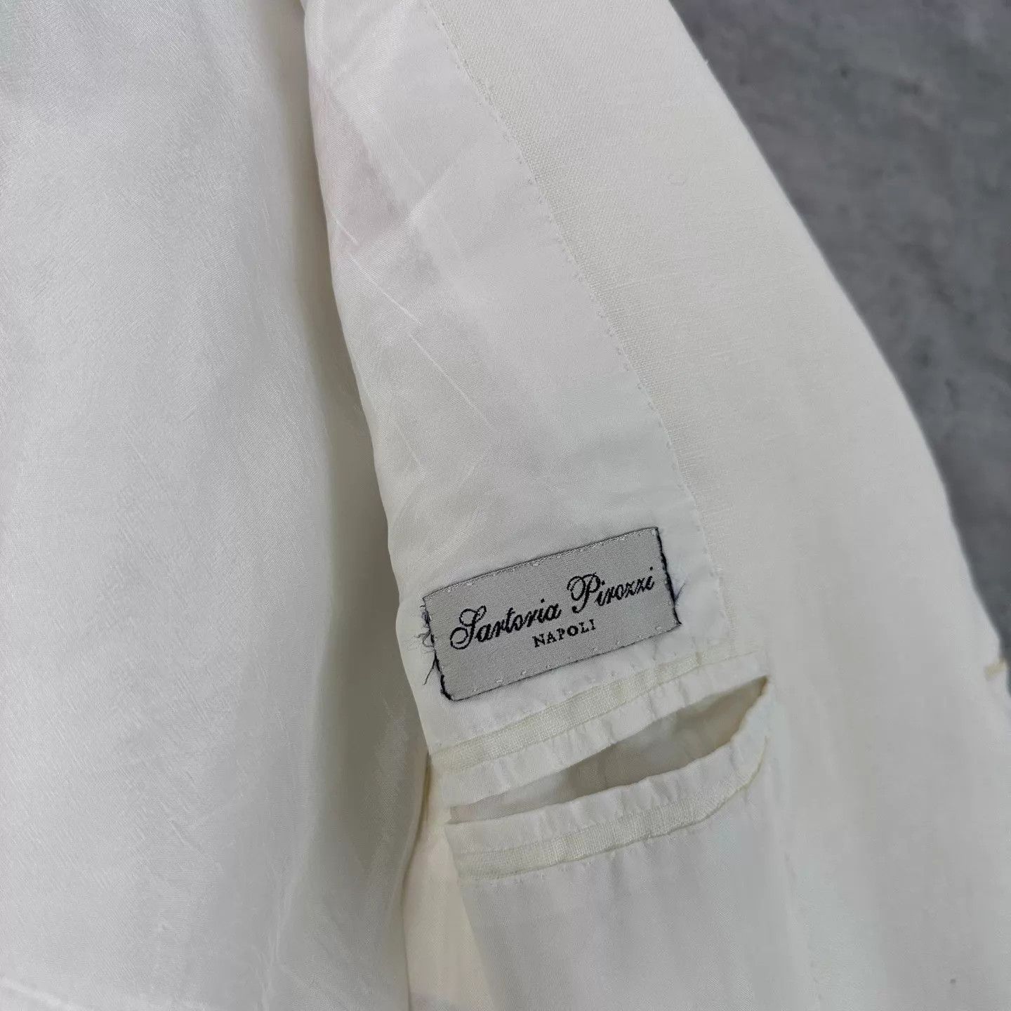 Other Sartoria Pirozzi Napoli Linen Blazer 48-50, Bespoke Size 48R - 5 Thumbnail