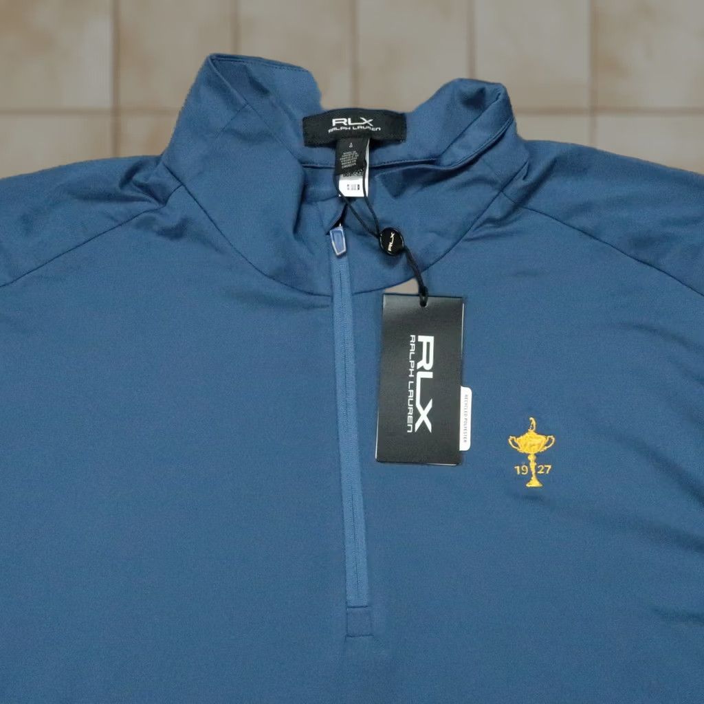 RLX Ralph Lauren RLX Ralph Lauren Pullover Mens Large Blue 1/4 Zip Performance Golf Ryder Cup Activewear Casual Travel Moisture Wicking Breathable Stretch Size US L / EU 52-54 / 3 - 1 Thumbnail
