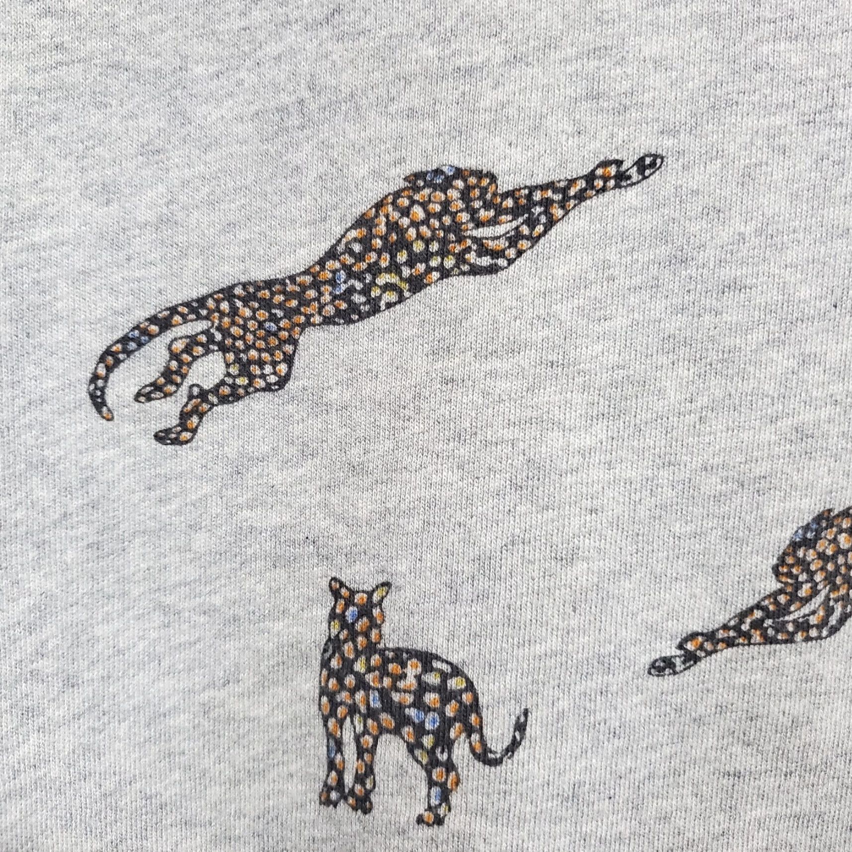 Rails Rails Sweatshirt Women M Gray Jaguar Print Crew Neck Casual Pullover Animal Print Size M / US 6-8 / IT 42-44 - 7 Thumbnail