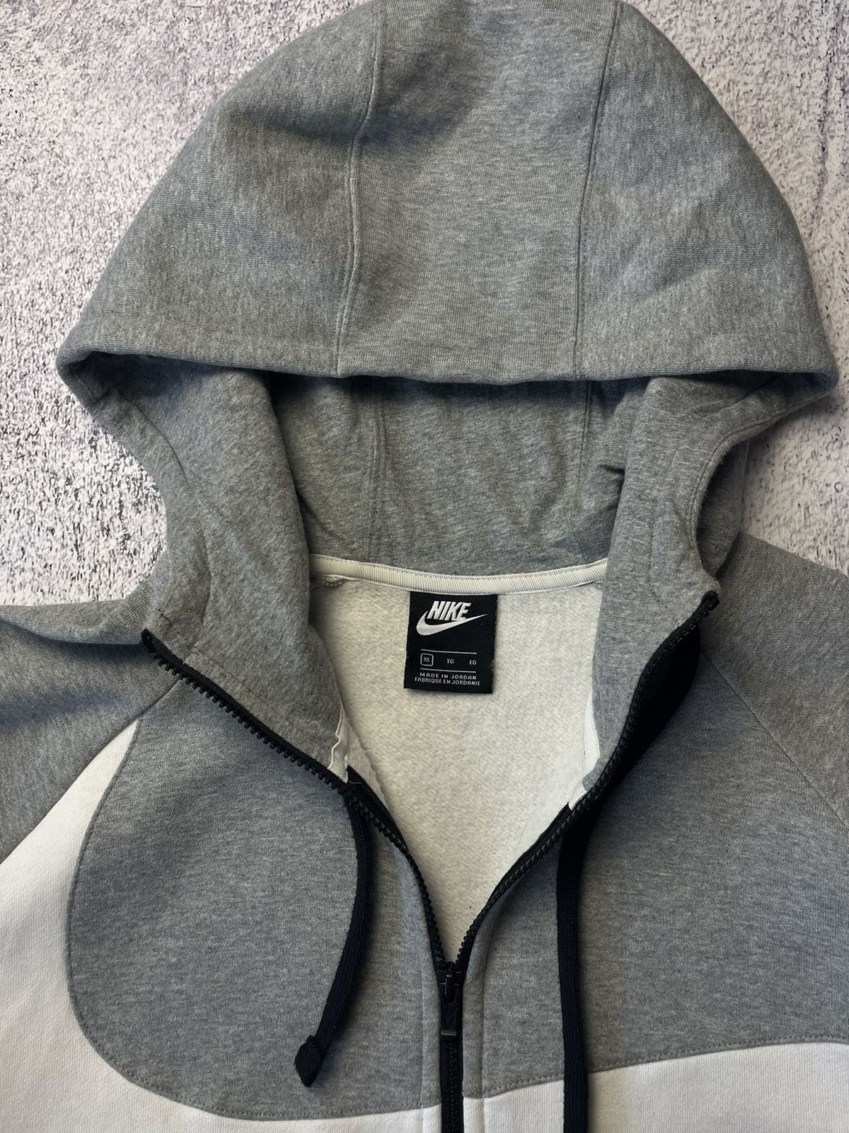 Nike Vintage Nike Big Swoosh Logo Zip Hoodie Y2K Size US XL / EU 56 / 4 - 10 Thumbnail