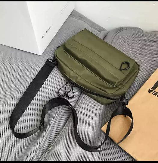 Bag Olive Shoulder Carry Side Bag Zip Satchel Pack Tactical Grailed