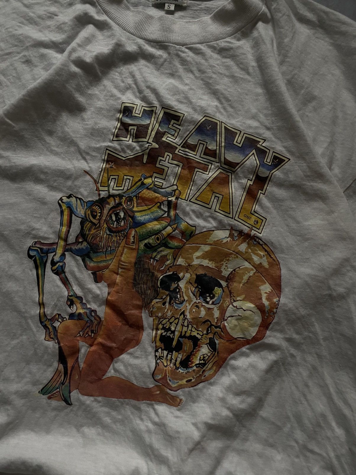 Band Tees × Vintage Vintage 90s single stitch Heavy Metal Tee Size US S / EU 44-46 / 1 - 3 Thumbnail