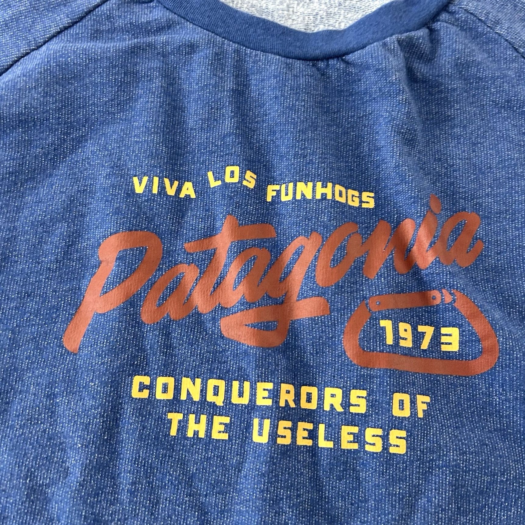 Patagonia Patagonia Long Sleeve T-Shirt Mens Large Blue Viva Los Funhogs Crewneck Shirt Size US L / EU 52-54 / 3 - 2 Thumbnail