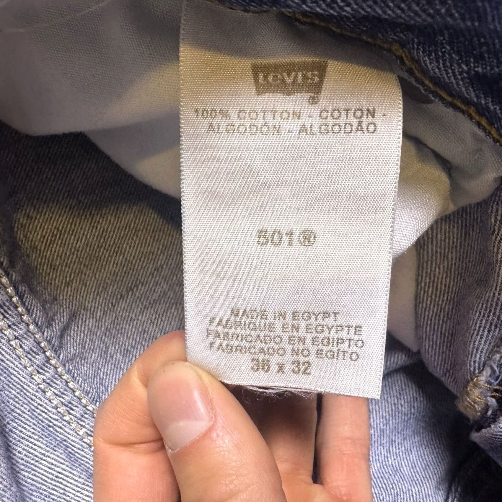 Levi's VINTAGE Levi's 501 XX Jeans Mens 34x32 Lightwash Button Fly 90s Grunge Y2K Denim Blue Regular 5-Pocket Mens Size US 36 / EU 52 - 7 Thumbnail