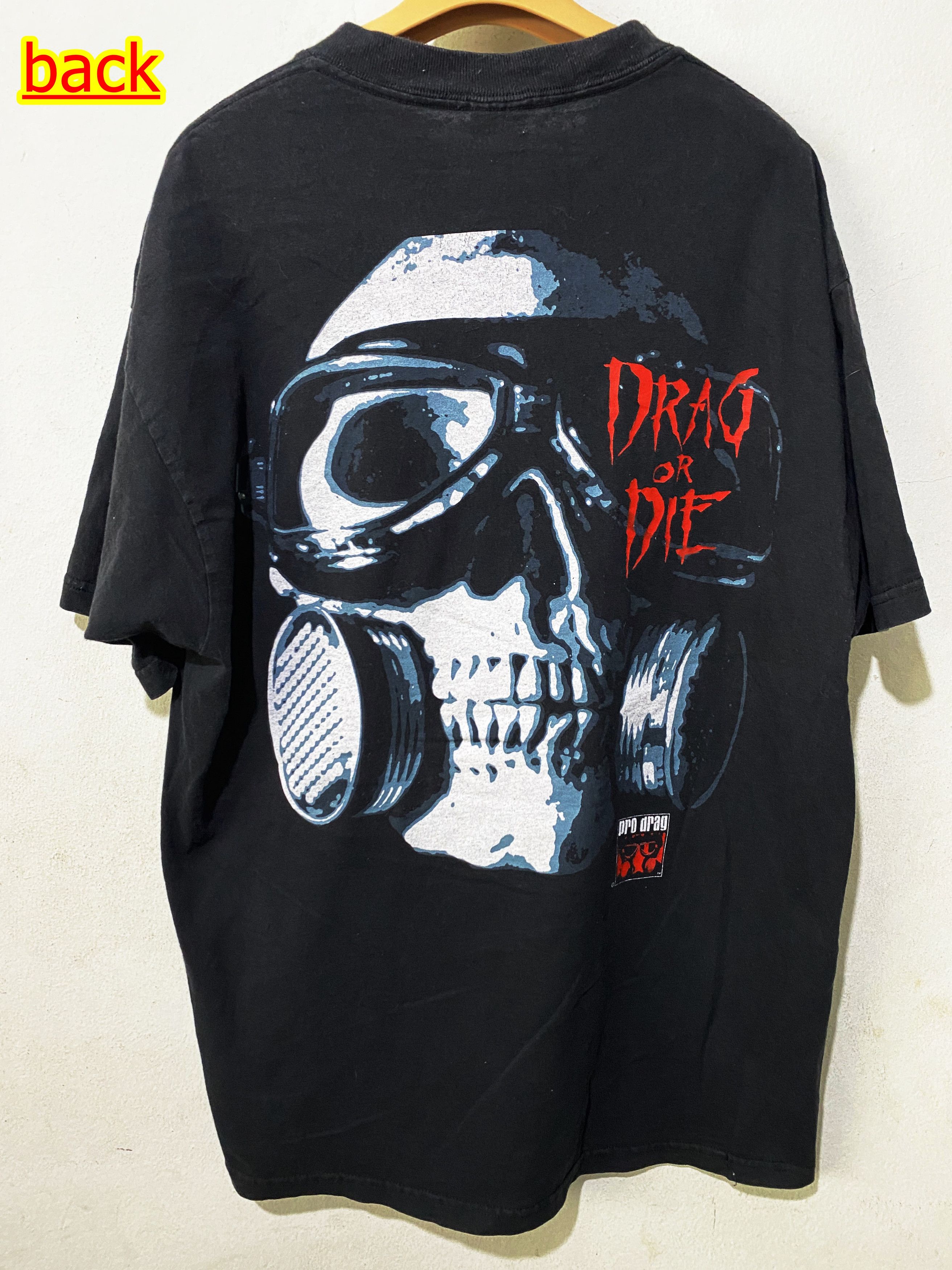 Band Tees × Vintage Vintage 90s Drag or Die Shirt Size US XL / EU 56 / 4 - 1 Thumbnail