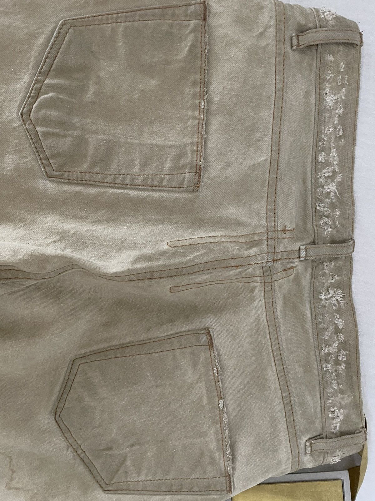 Rick Owens Rick Owens DRKSHDW SS09 Detroit Dirty White Denim Size US 27 - 4 Thumbnail