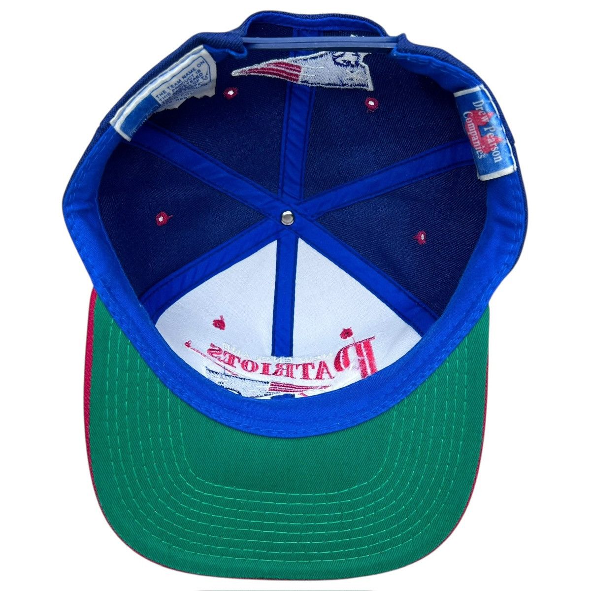 NFL Vtg 90s NFL New England Patriots Drew Pearson Wool Snapback Size ONE SIZE - 7 Thumbnail
