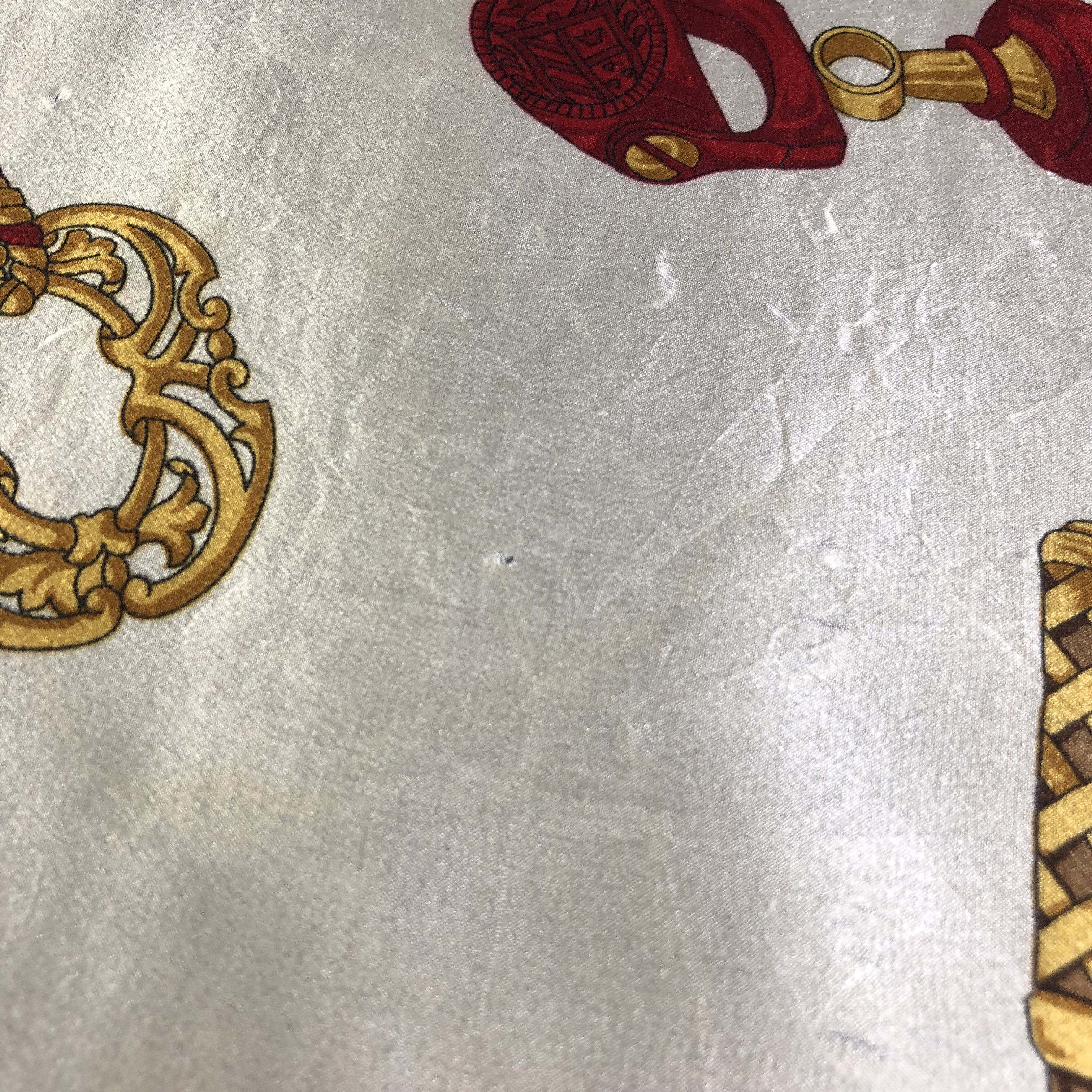 Vintage Luxury Design Silk Scarf M781 Size ONE SIZE - 6 Thumbnail