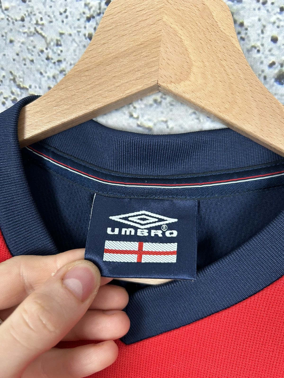 Umbro × Vintage Vintage England Soccer Jersey 90s Y2K Football Hype Size US M / EU 48-50 / 2 - 6 Thumbnail