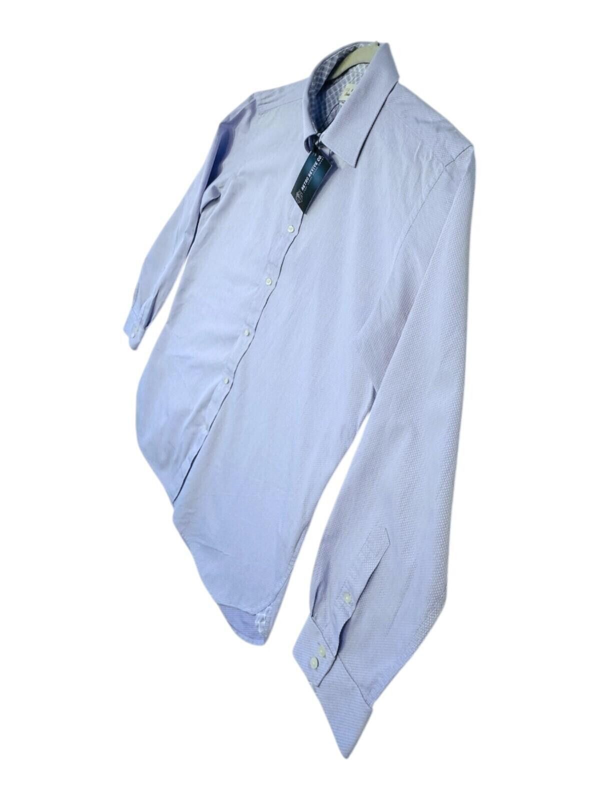 Ted Baker Ted Baker Shirt Men's UK Size L Blue Endurance Long Sleeve Size 42R - 3 Thumbnail