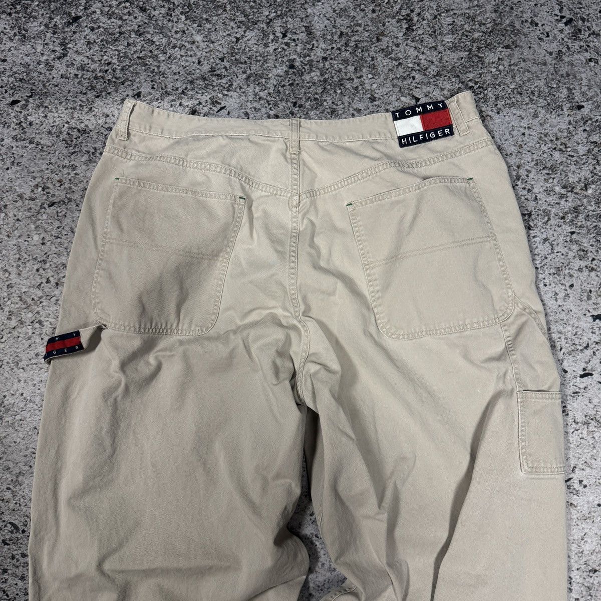 Vintage Vintage Tommy Hilfiger Tan Khaki Carpenter Pants ERD Grunge Size US 40 / EU 56 - 12 Thumbnail