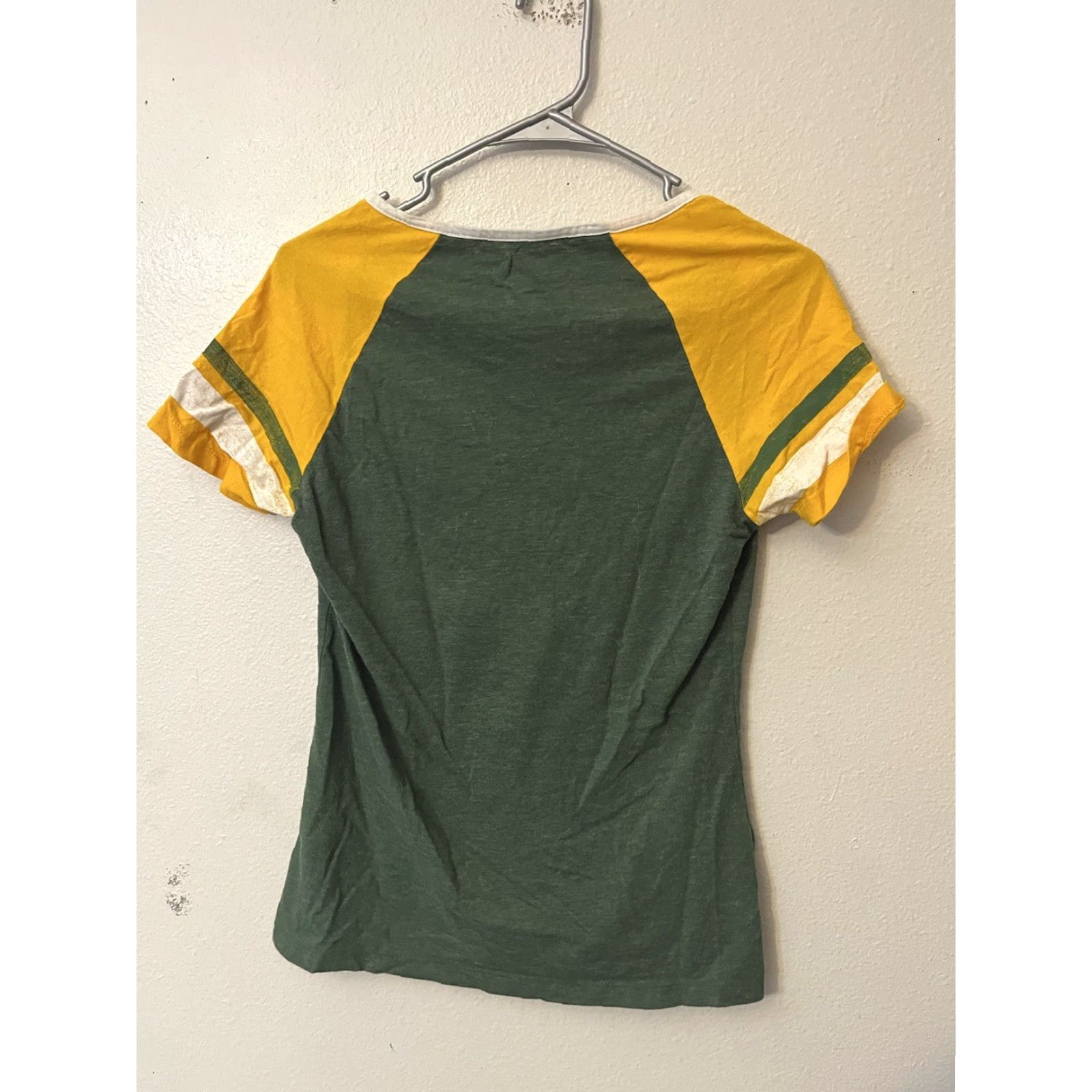 NFL V-Neck T-Shirt NFL Green Bay Packers Women's Logo Tee M Team Apparel Green Cotton Polyester Blend Short Sleeve Vintage: No Size M / US 6-8 / IT 42-44 - 3 Thumbnail