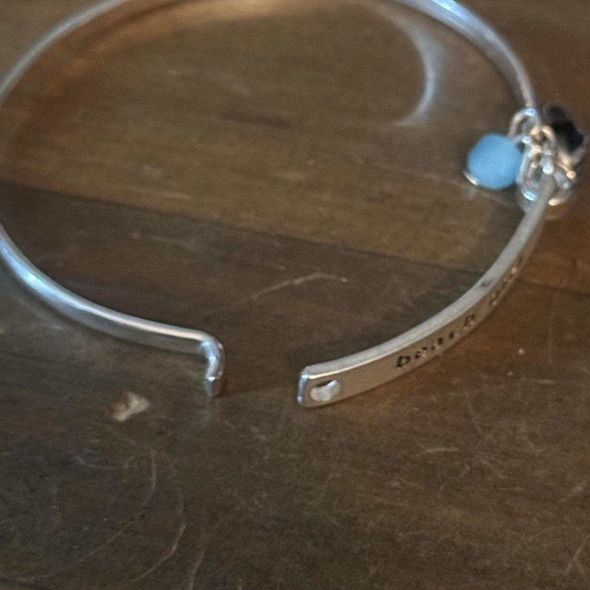 Other Silver tone beach girl charm bangle bracelet Size ONE SIZE - 2 Thumbnail