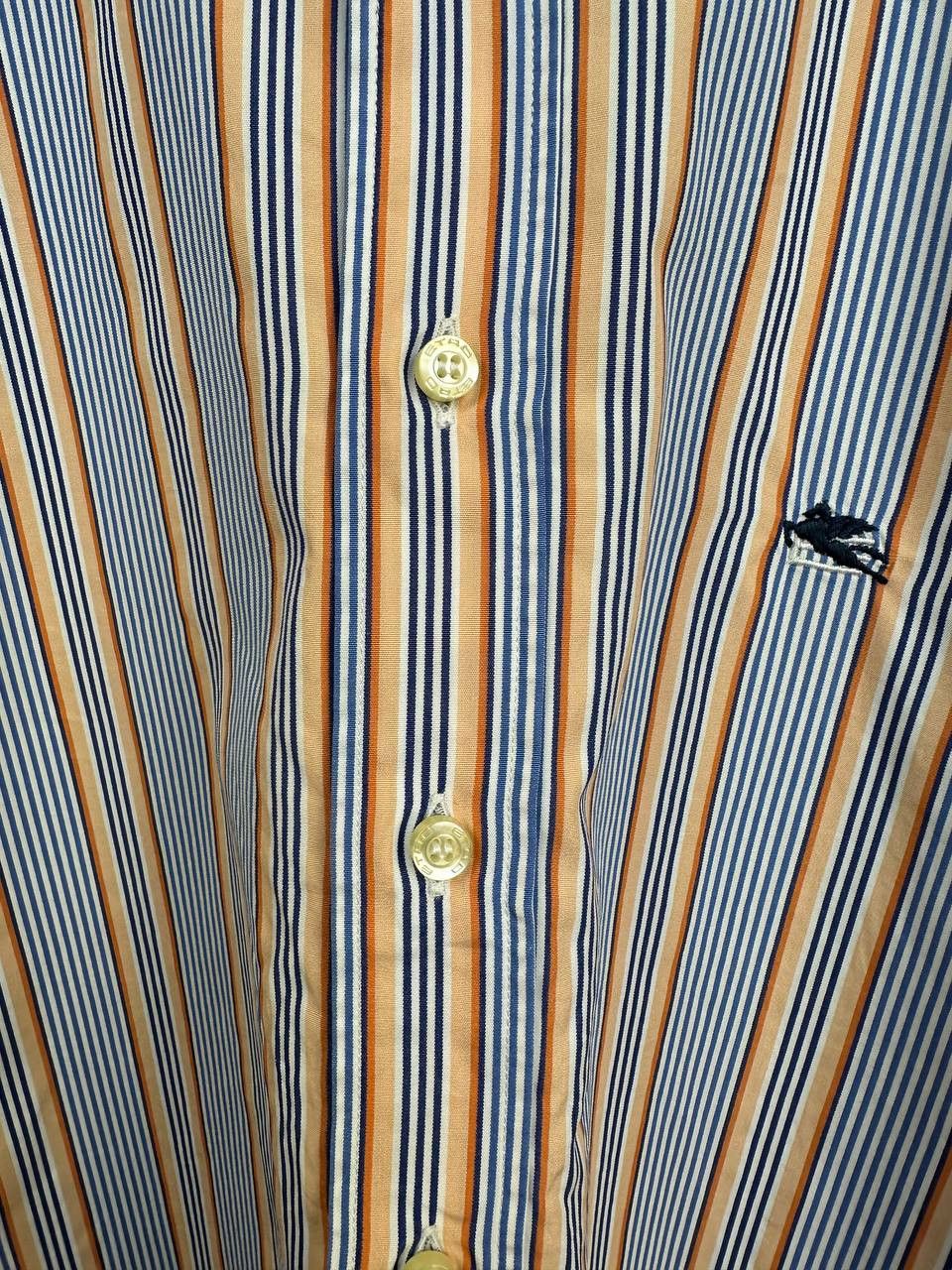 Etro Etro Milano Multicolor Striped Button Down SS Shirt Size US M / EU 48-50 / 2 - 7 Thumbnail
