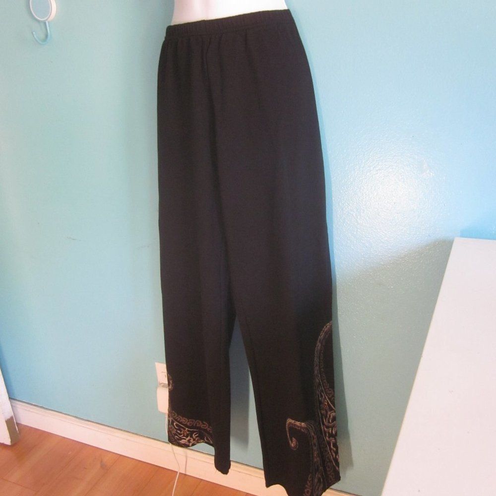 Vintage LA Blend Black Cotton Womens Sweatpants Size L Loungewear Size 29" - 10 Thumbnail