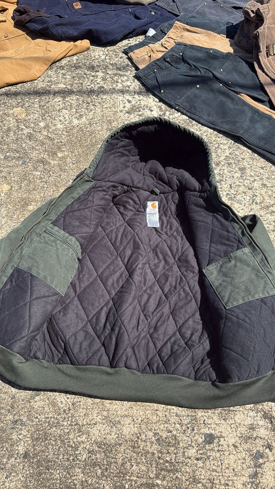 Carhartt Carhartt Hooded Jacket Olive Green Size US L / EU 52-54 / 3 - 2 Thumbnail