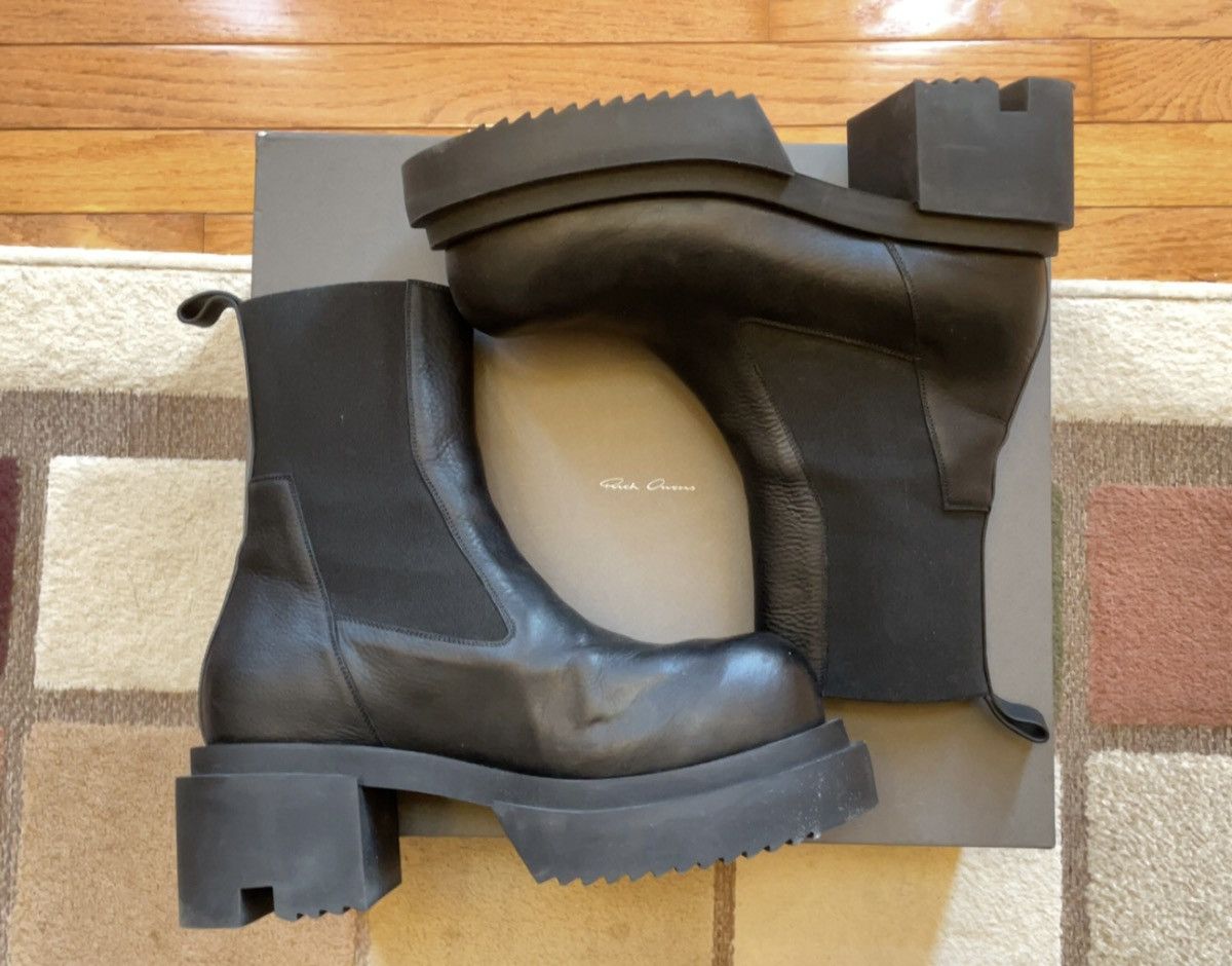 靴 RickOwens Beatle Bogun Leather Boots 44 RICK OWENS Beatle Bogun leather Chelsea boots | NET-A-PORTER