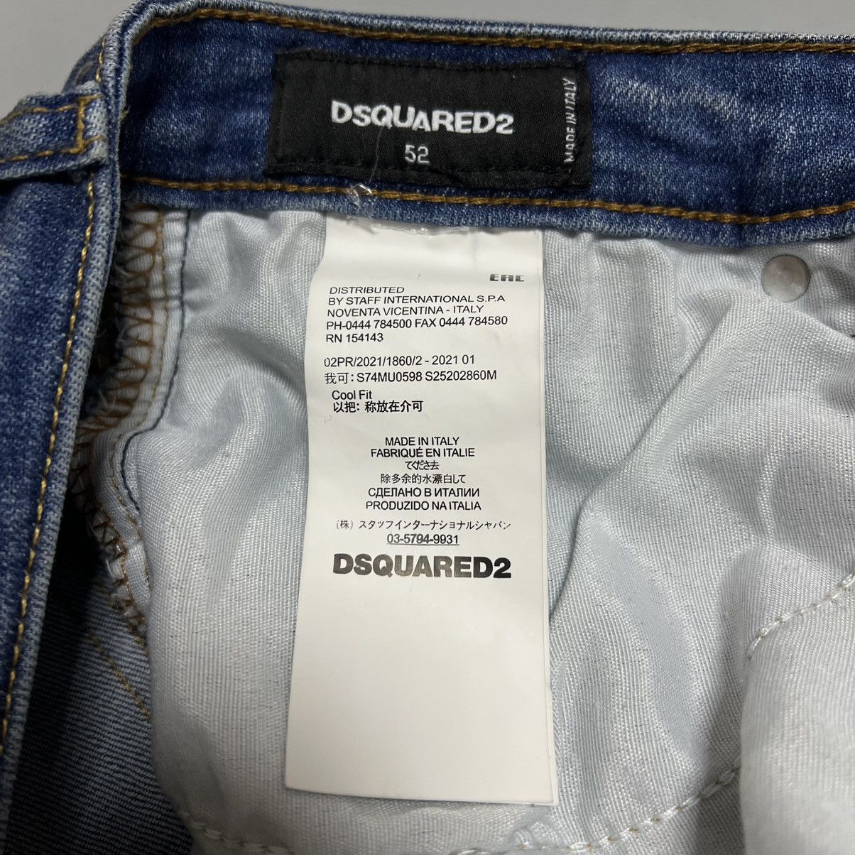 Dsquared2 Dsquared Distressed Jeans Denim Paint y2k Size US 34 / EU 50 - 12 Thumbnail