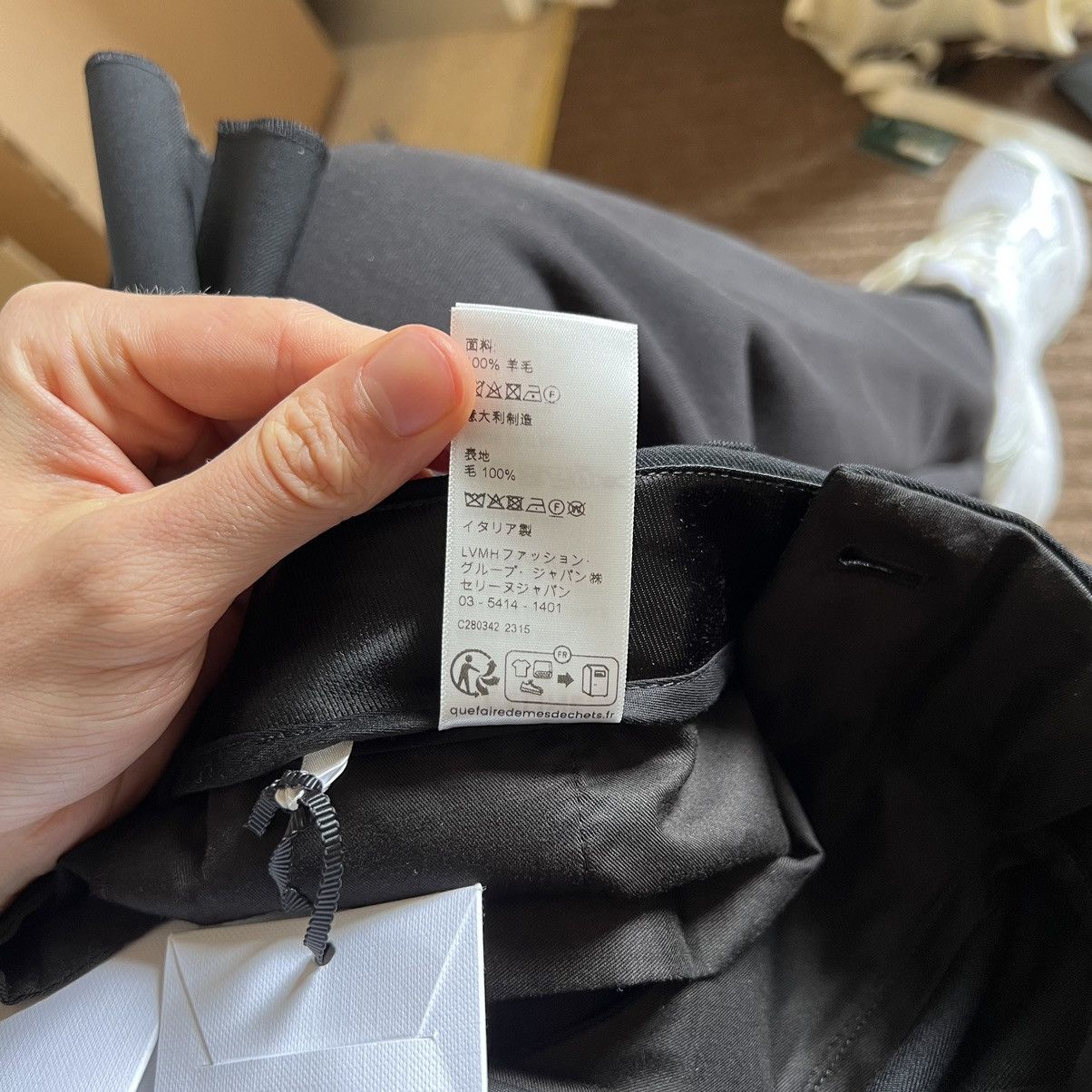 Celine 2P085650D.38NO Classic Pants in Wool Gabardine Size 50R - 8 Thumbnail