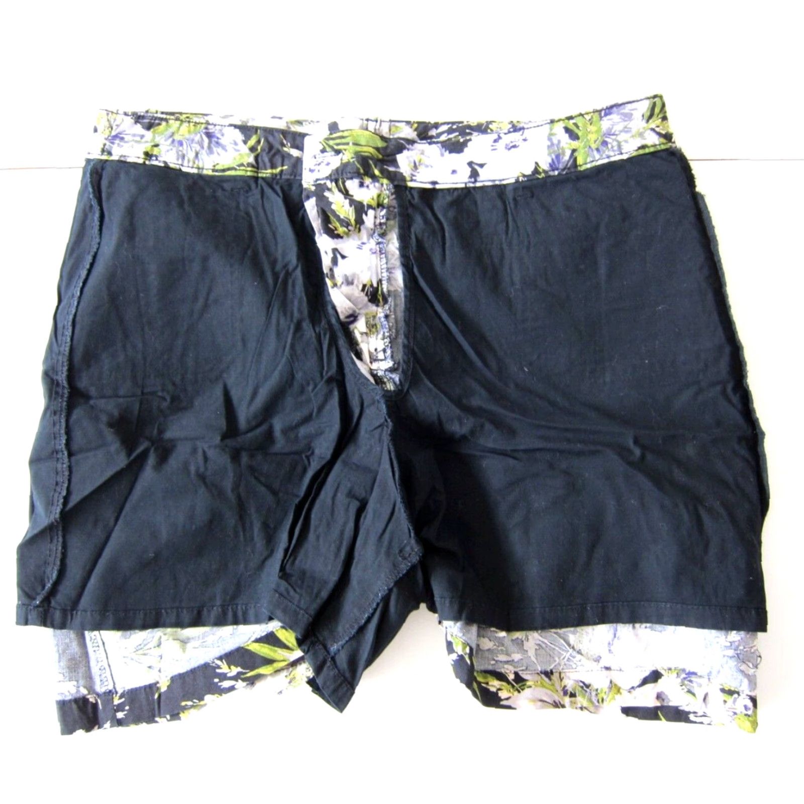 Croft & Barrow Croft & Barrow Cotton Stretch Black White Grey Pocket Built In Short Skort 14 Size 36" / US 14 / IT 50 - 6 Thumbnail