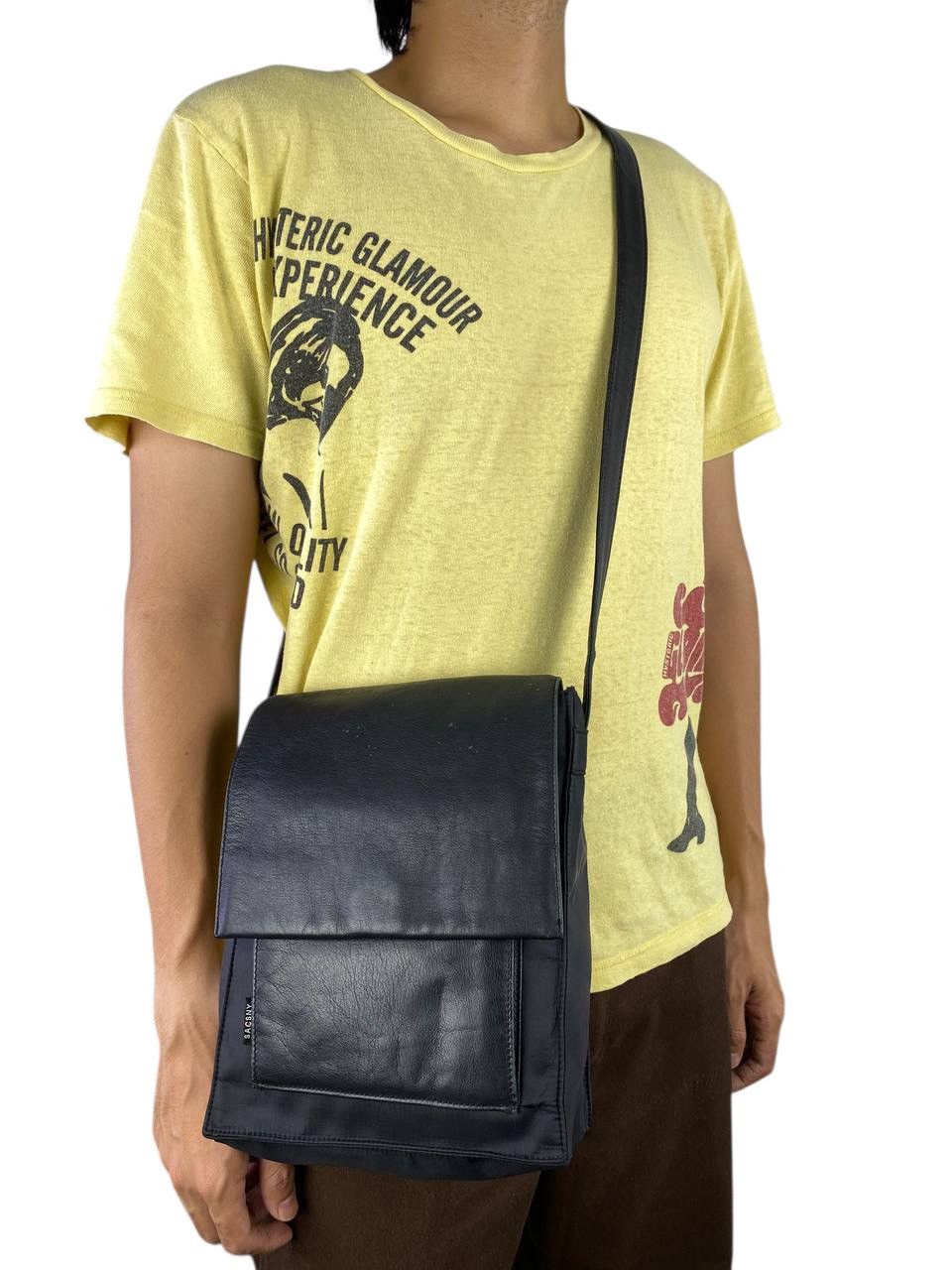 2000’s Y’saccs by Yohji Yamamoto Hybrid Leather Sling Bag