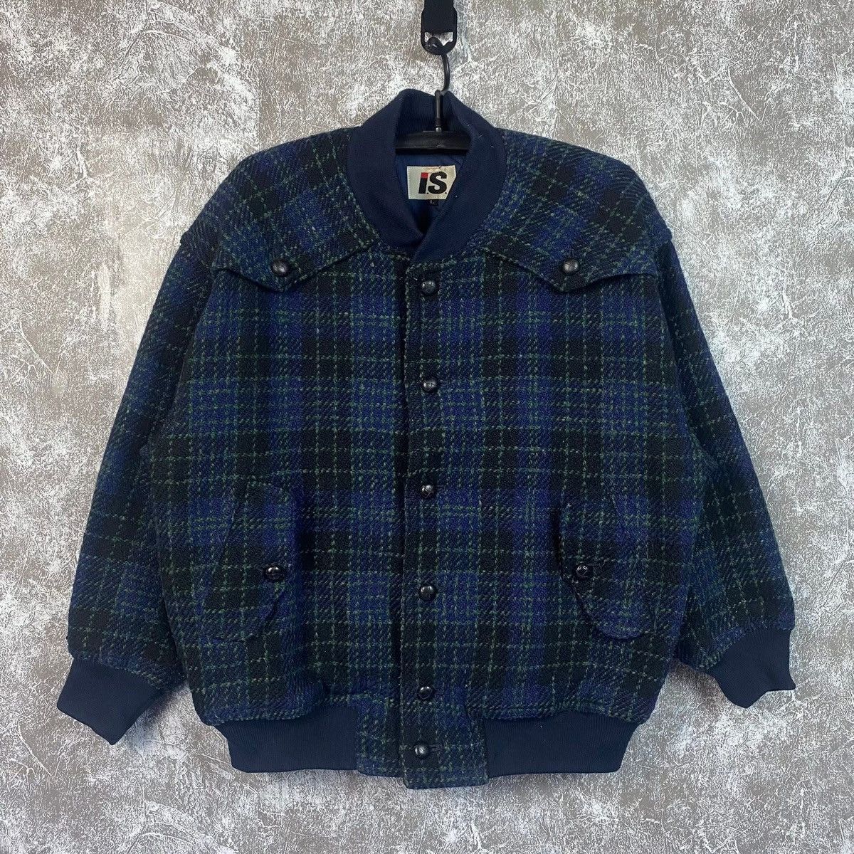 Issey Miyake Vintage Issey Miyake Plaid Blouson Jacket Size US L / EU 52-54 / 3 - 1 Thumbnail