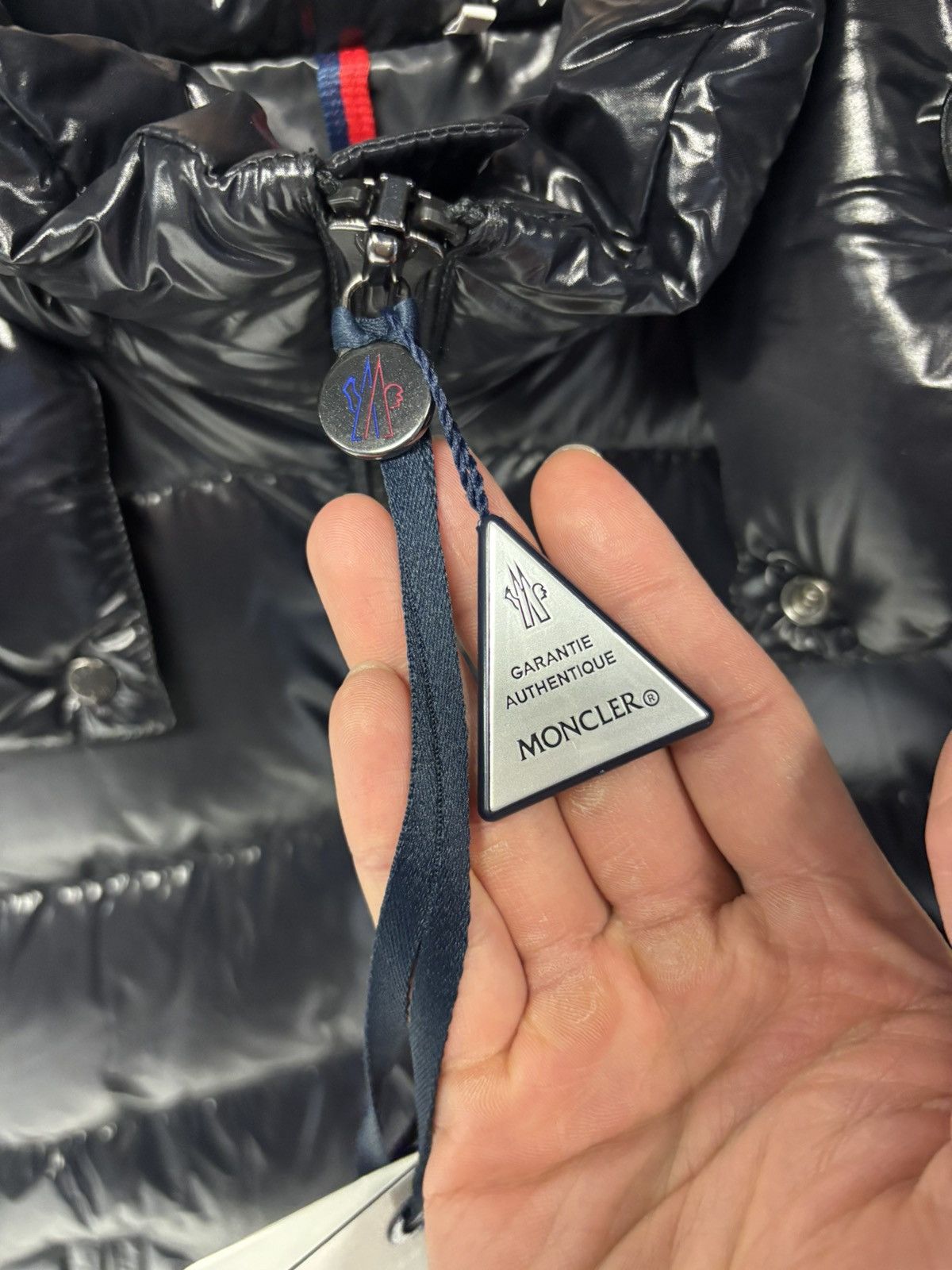 Moncler Black Moncler Maya Giubbotto jacket in size 4 Size US L / EU 52-54 / 3 - 8 Thumbnail
