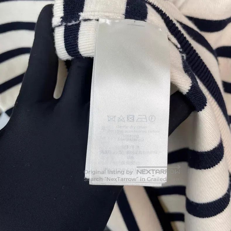 Louis Vuitton Louis Vuitton Boat anchor gold button knit stripe short sl Size S / US 4 / IT 40 - 6 Thumbnail