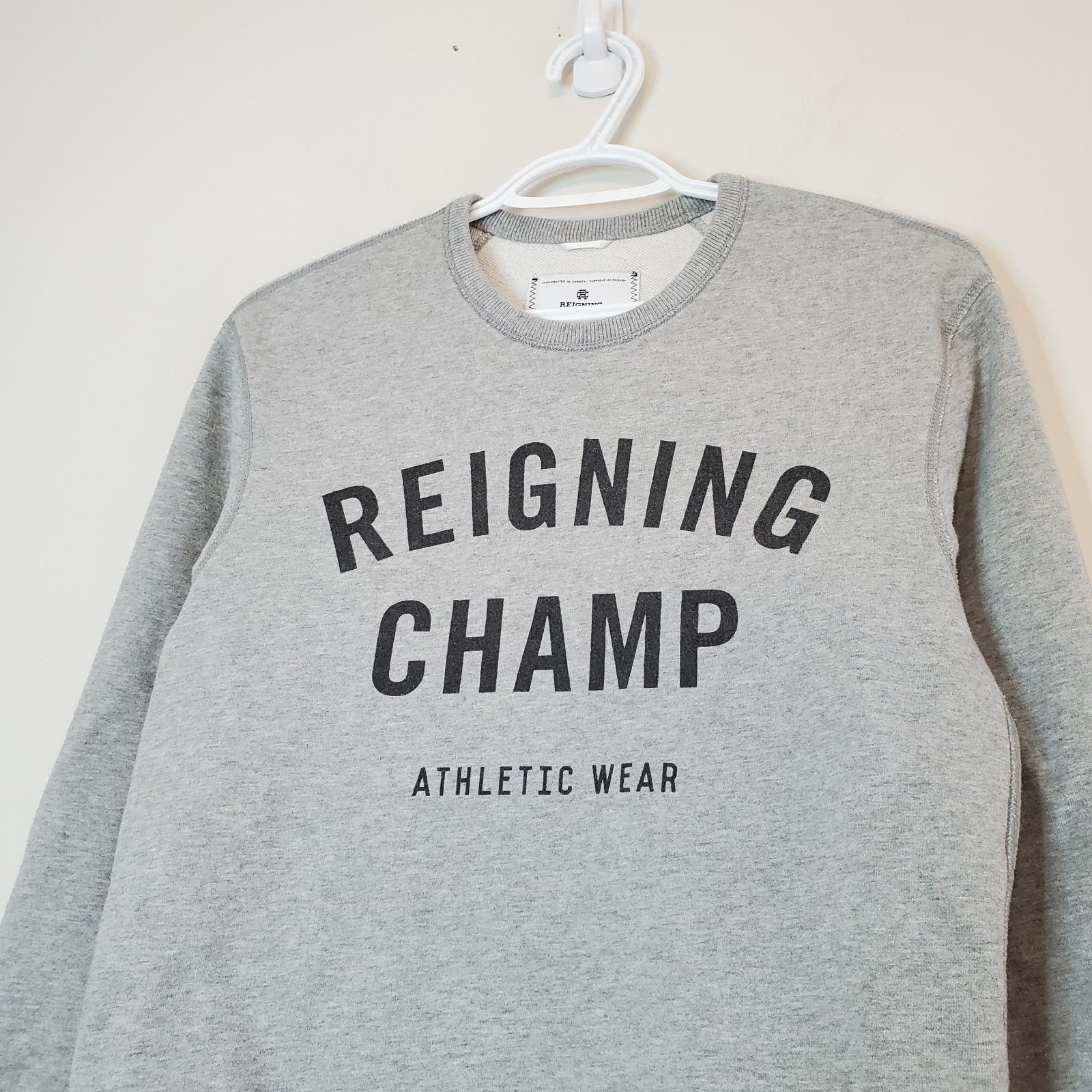 Reigning Champ Reigning Champ Spell Out Crewneck Gray Size S Size US S / EU 44-46 / 1 - 3 Thumbnail