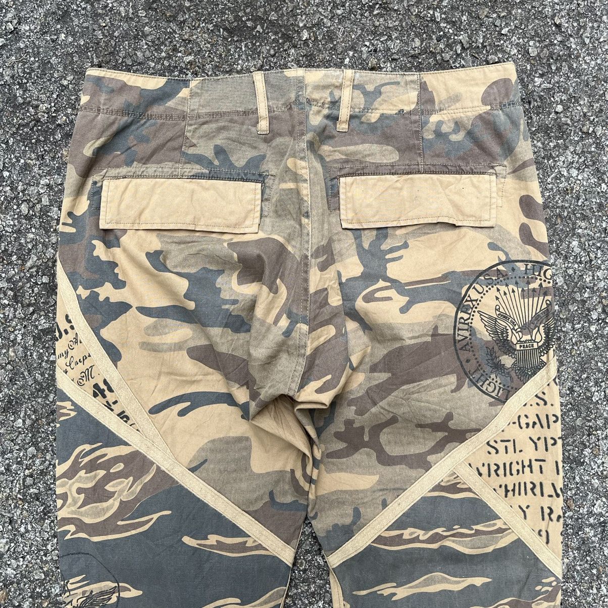Avirex Avirex Split Camo Bush Pants Cargo Multipocket Khaki Brown Size US 33 - 3 Thumbnail