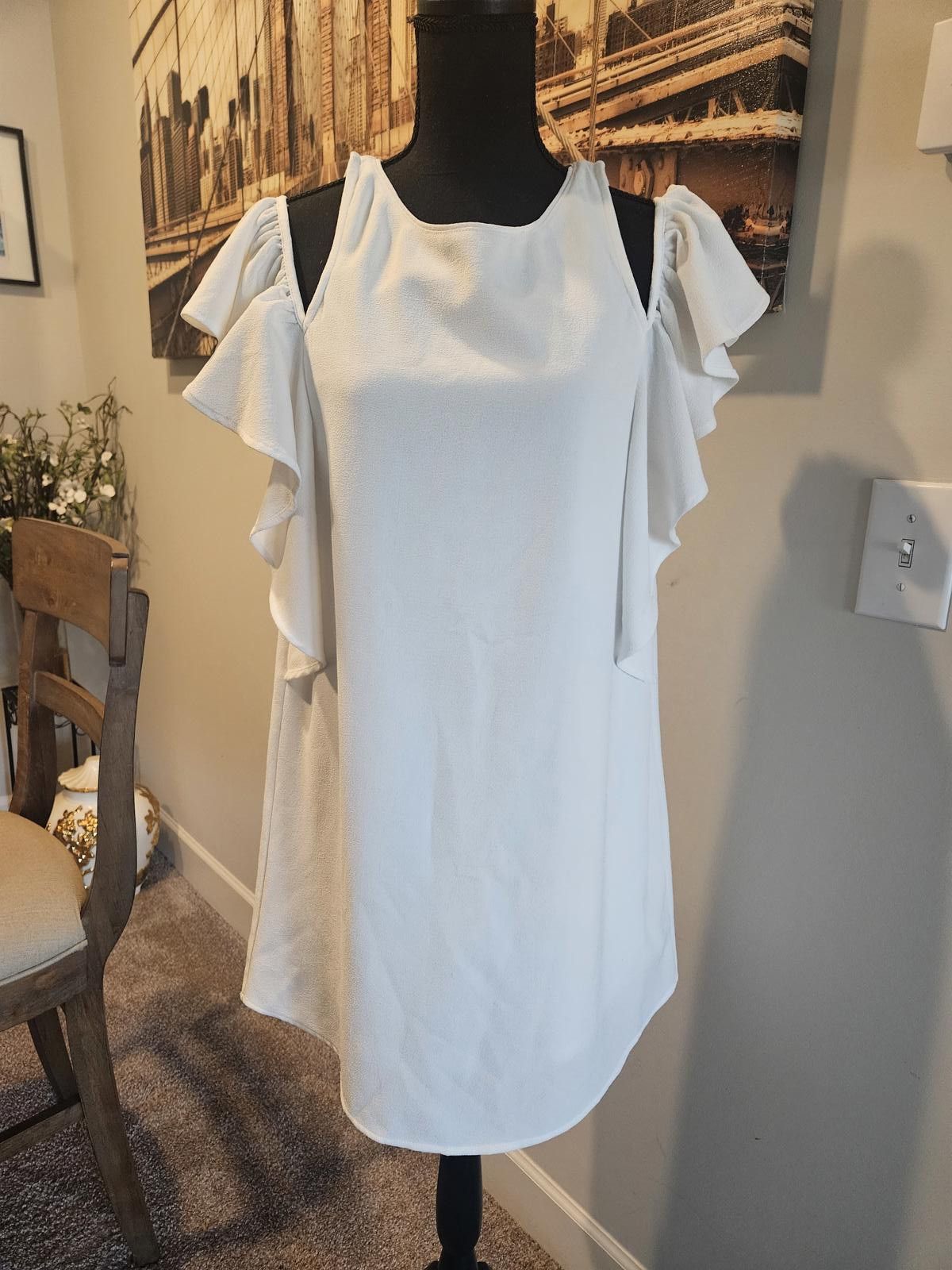 Ruffle In White Dress