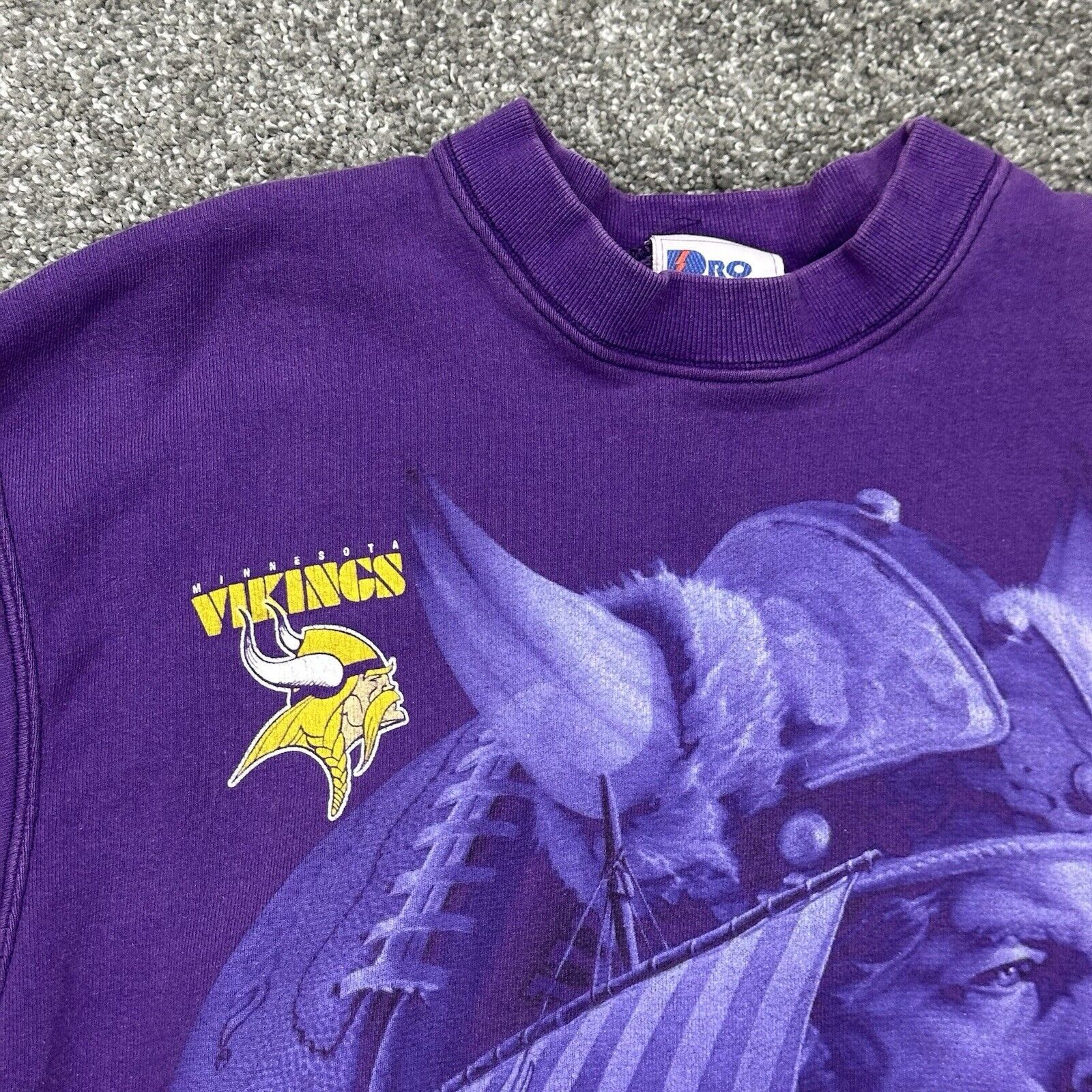 Pro Player VTG Minnesota Vikings Purple Crewneck Pullover Mens Medium Size US M / EU 48-50 / 2 - 10 Thumbnail