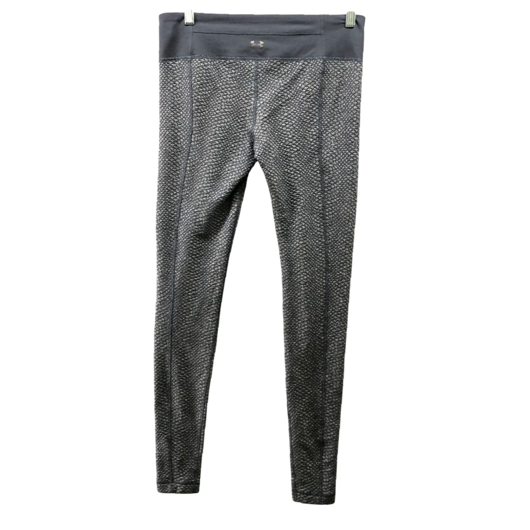 Under Armour Under Armour Active Leggings Womens M Gray Textured Full Length Yoga Gym Size 32" / US 10 / IT 46 - 2 Thumbnail