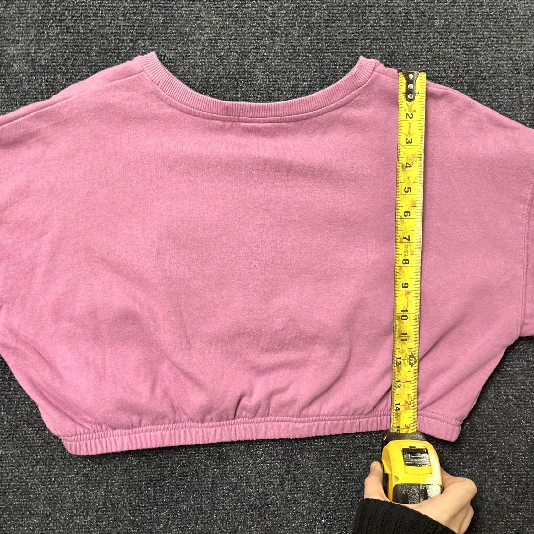 Pinko MTV Sweatshirt Womens L Pink Cropped Pullover Moonman Graphic Logo Top Size L / US 10 / IT 46 - 4 Thumbnail