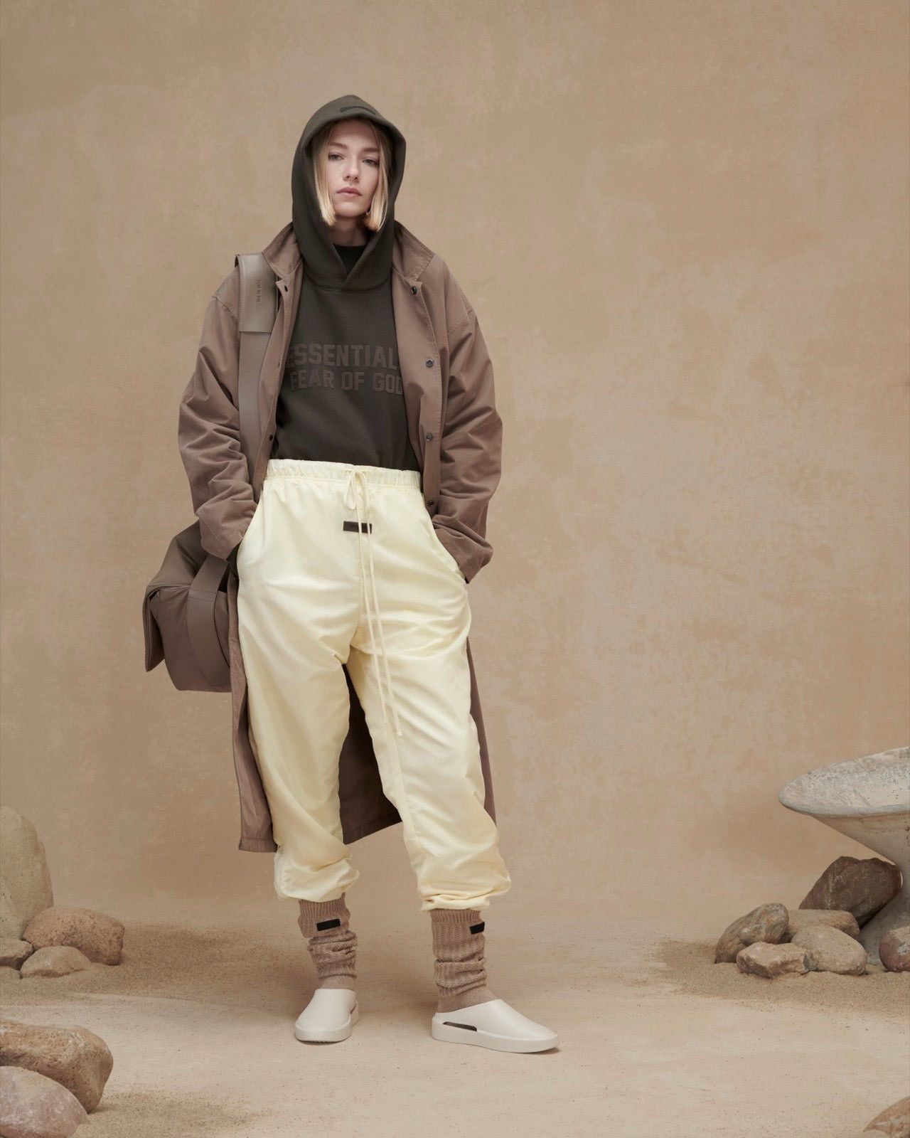 Fear of God Fear of God Essentials Fall 2022 CANARY Nylon Track Pants XS Size US 30 / EU 46 - 13 Thumbnail