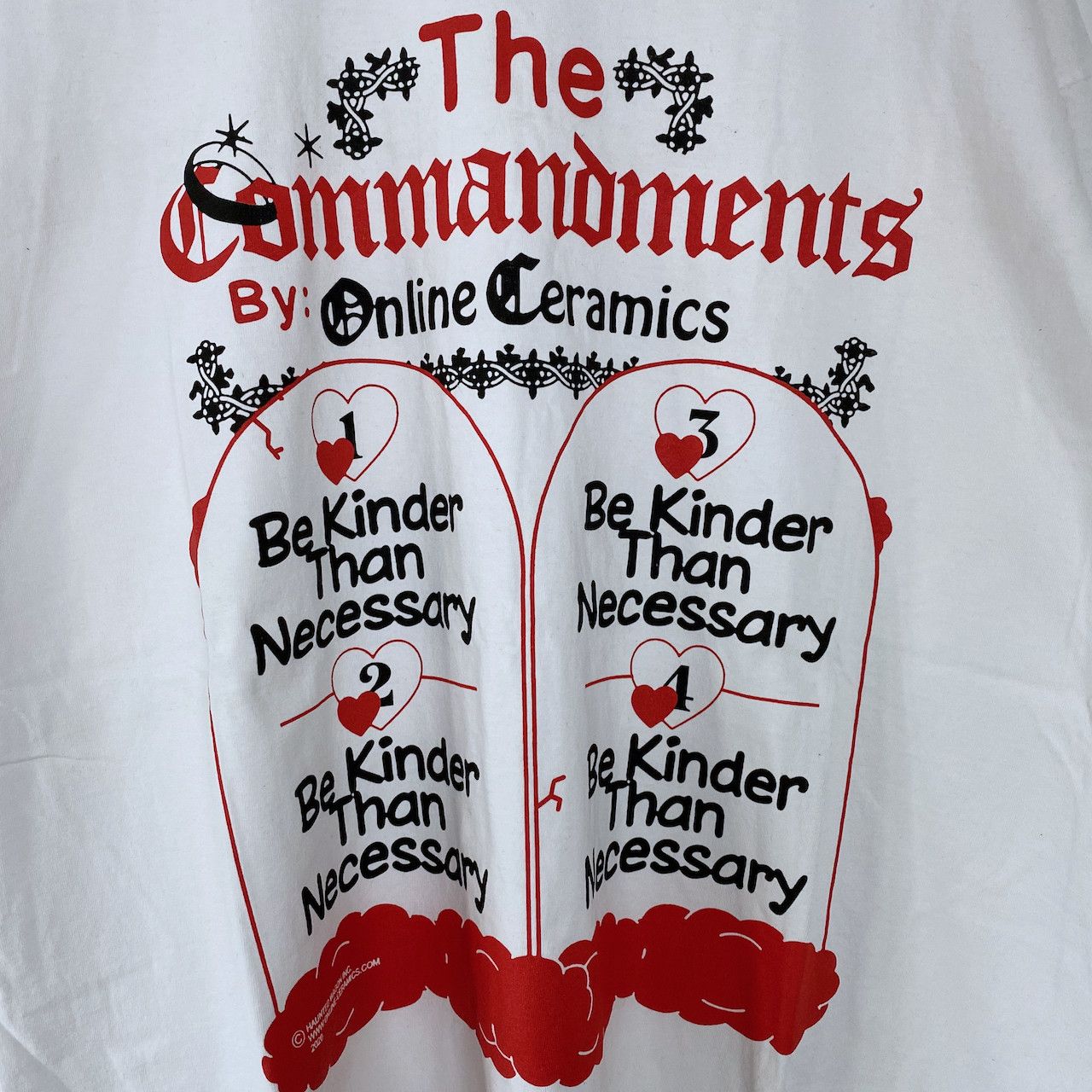 Online Ceramics ONLINE CERAMICS BE KINDER THAN NECESSARY TEE Size US XXL / EU 58 / 5 - 2 Thumbnail