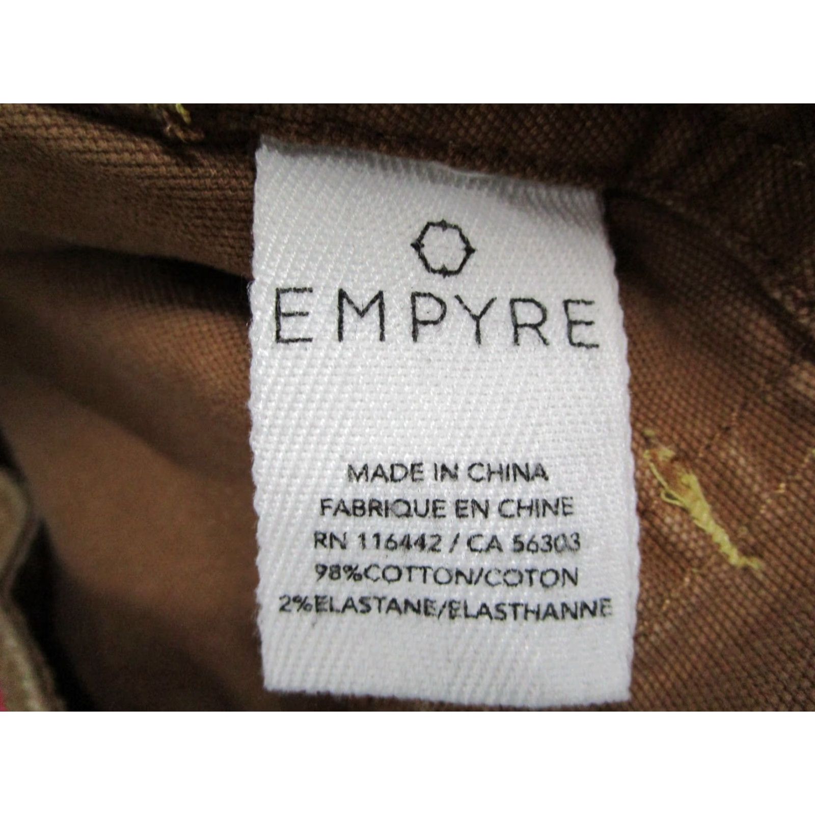 Empyre VINTAGE Empyre Cargo Pants Women 9 Brown Canvas Flat Front Straight Leg Streetwear Workwear Size 30" / US 8 / IT 44 - 3 Thumbnail