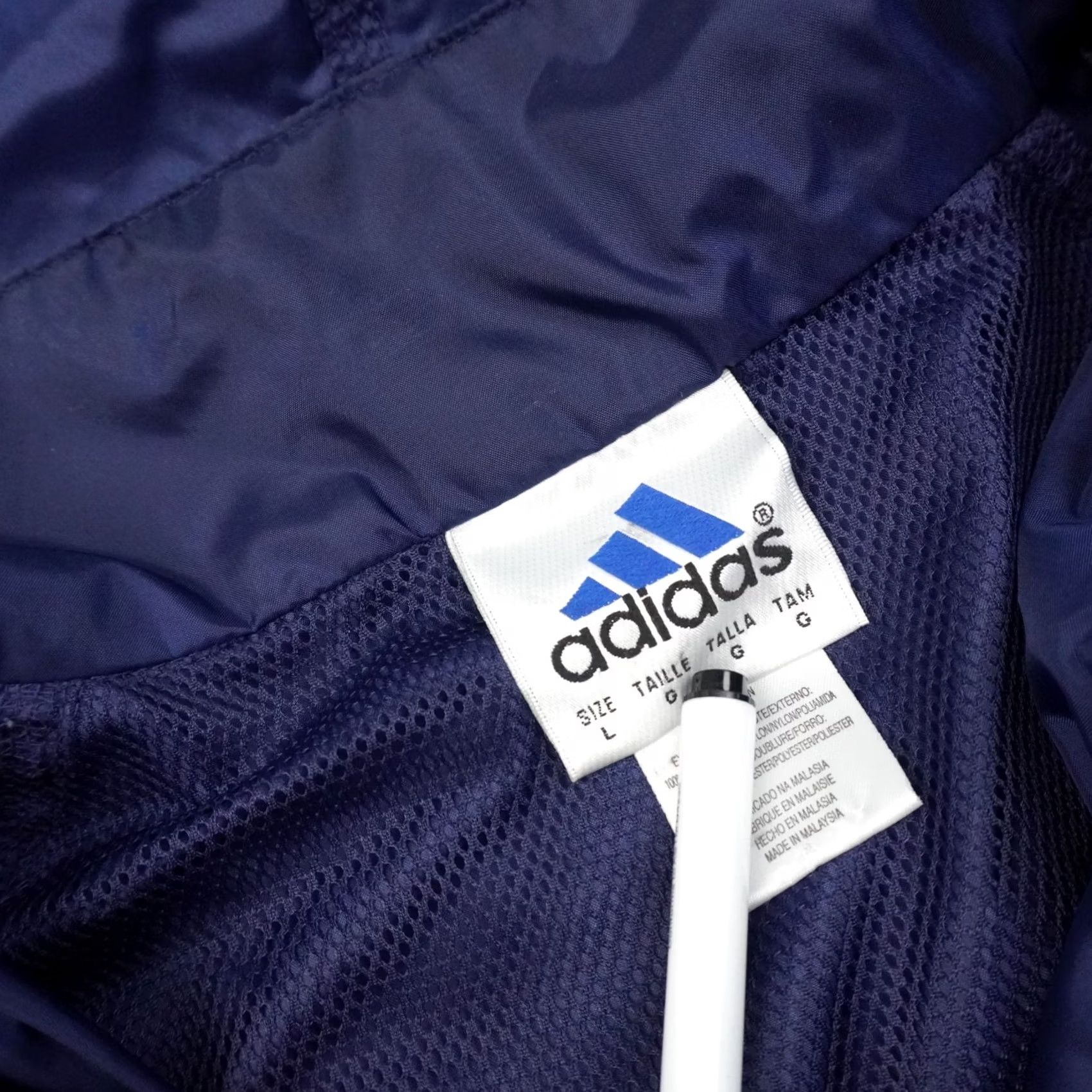 Adidas VINTAGE adidas Windbreaker Hooded Mens XL Blue Full Zip Jacket Size US XL / EU 56 / 4 - 6 Thumbnail