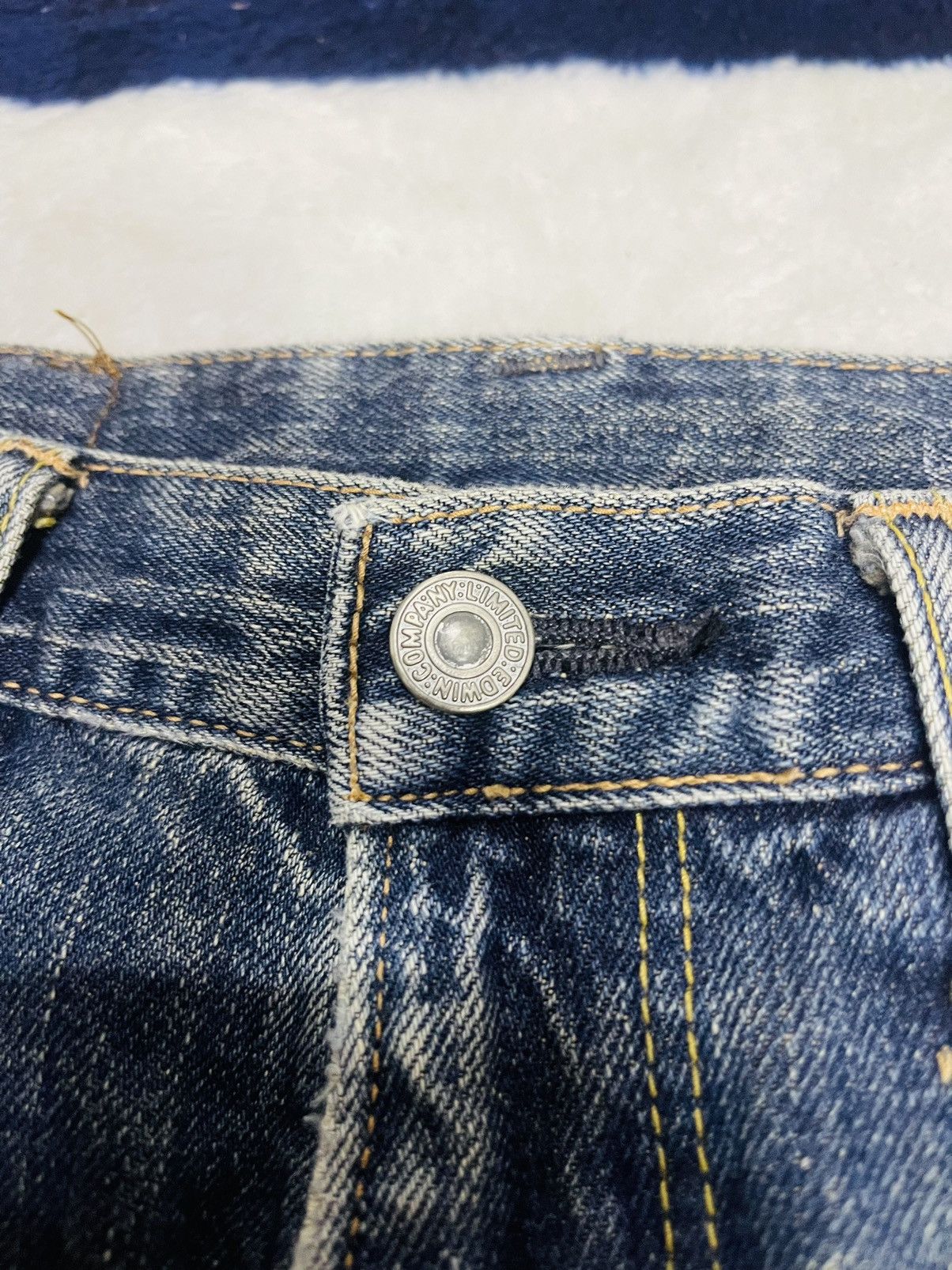 Edwin × Japanese Brand Distressed Edwin Jeans (11) Size US 30 / EU 46 - 12 Thumbnail