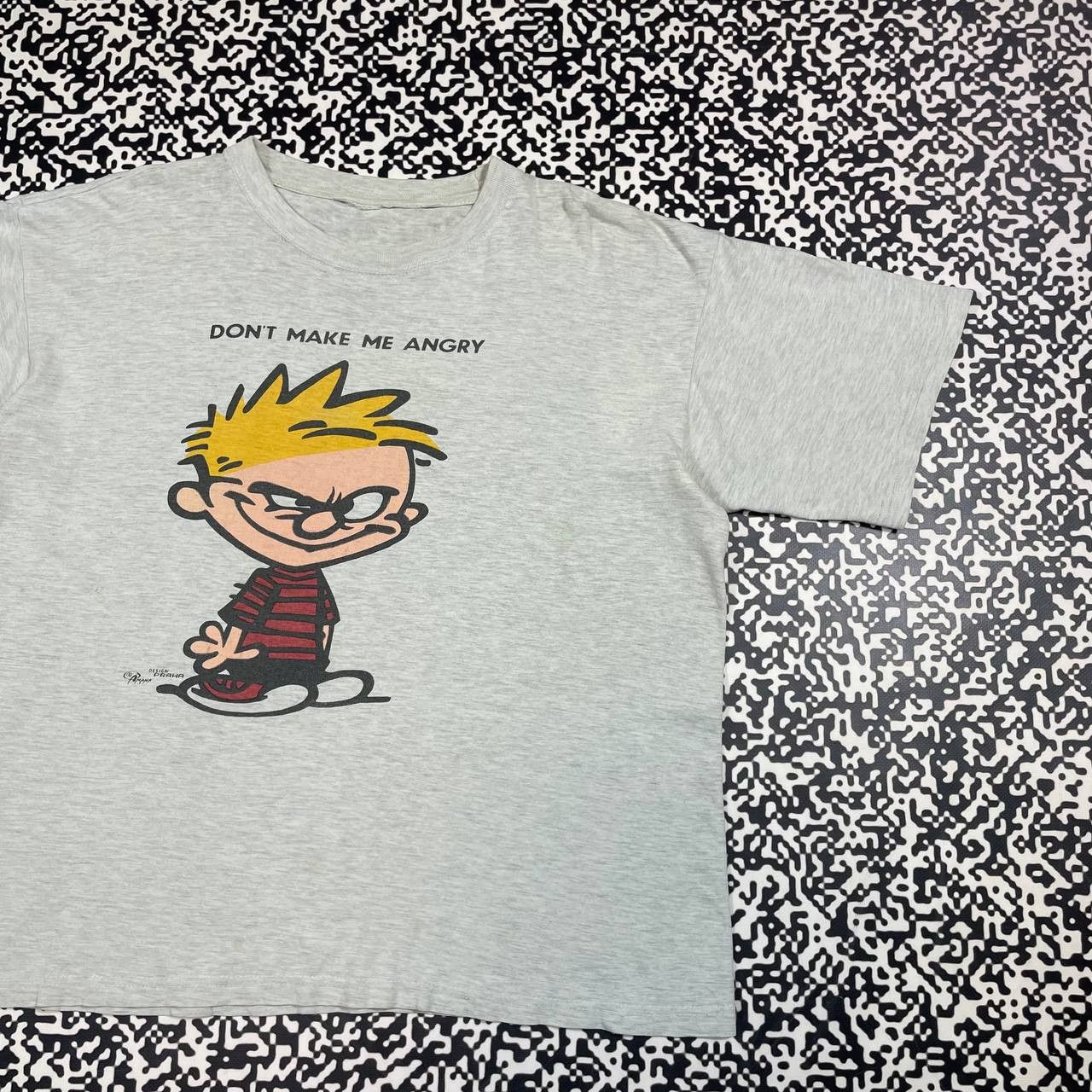 Vintage Vintage 90s Art Humor Dont Make Me Angry Retro T-shirt Size US XL / EU 56 / 4 - 3 Thumbnail