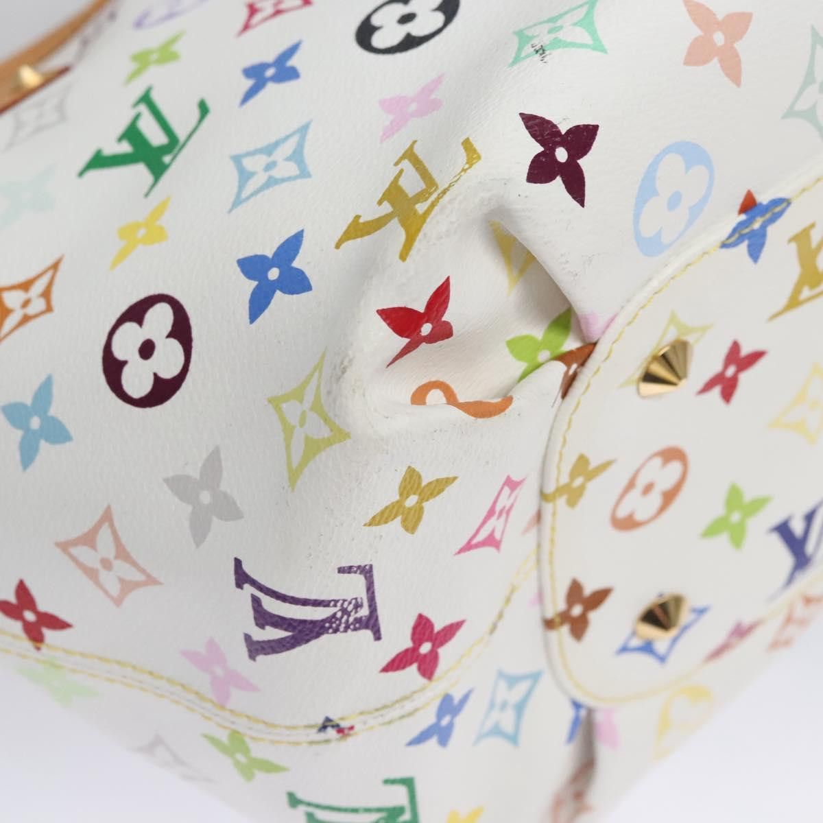 Louis Vuitton LOUIS VUITTON Monogram Multicolor Annie GM Tote Bag White Size ONE SIZE - 10 Thumbnail