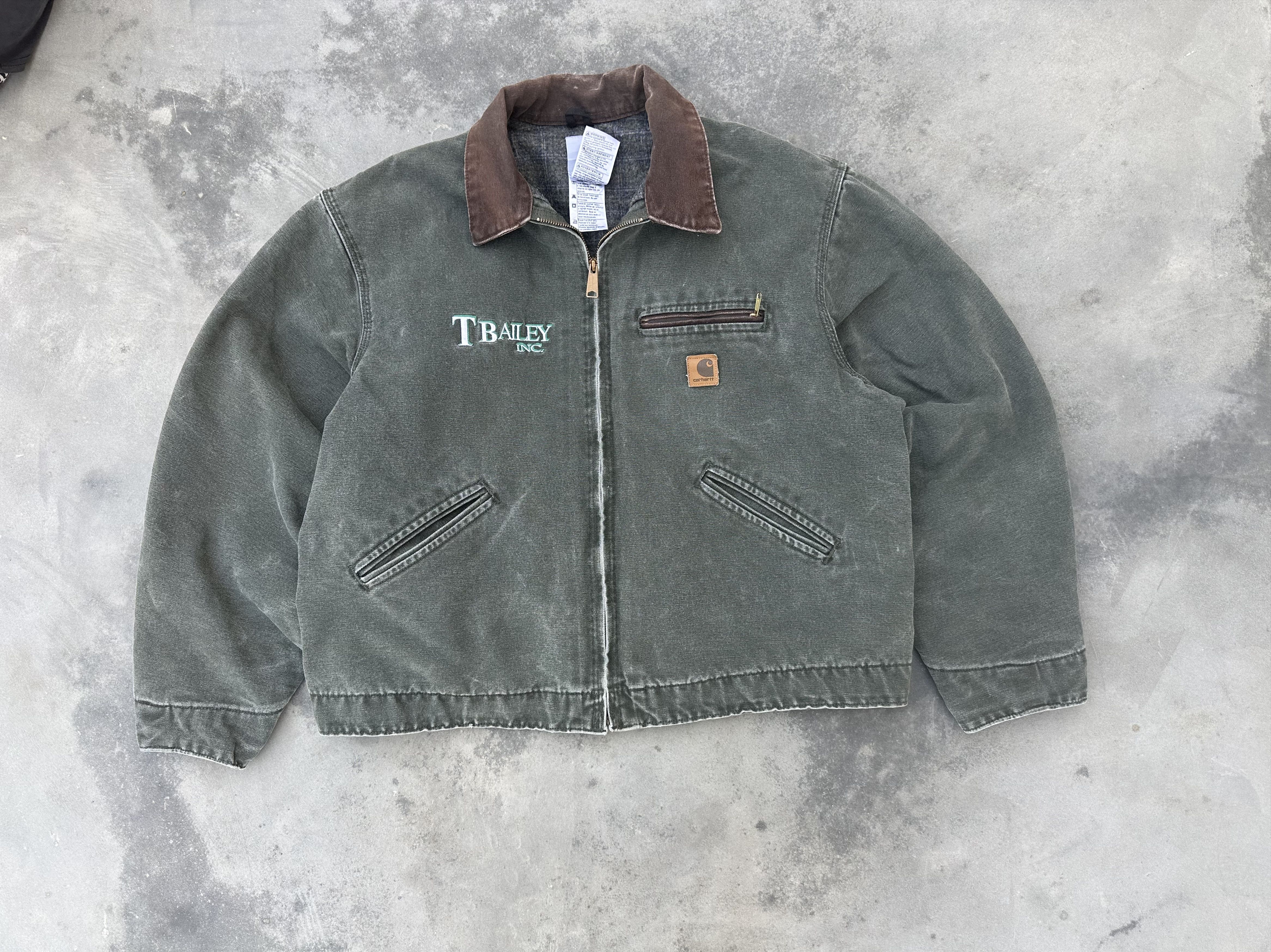Carhartt Vintage Carhartt J97 Detroit Jacket in Moss Green. Size US XL / EU 56 / 4 - 2 Thumbnail