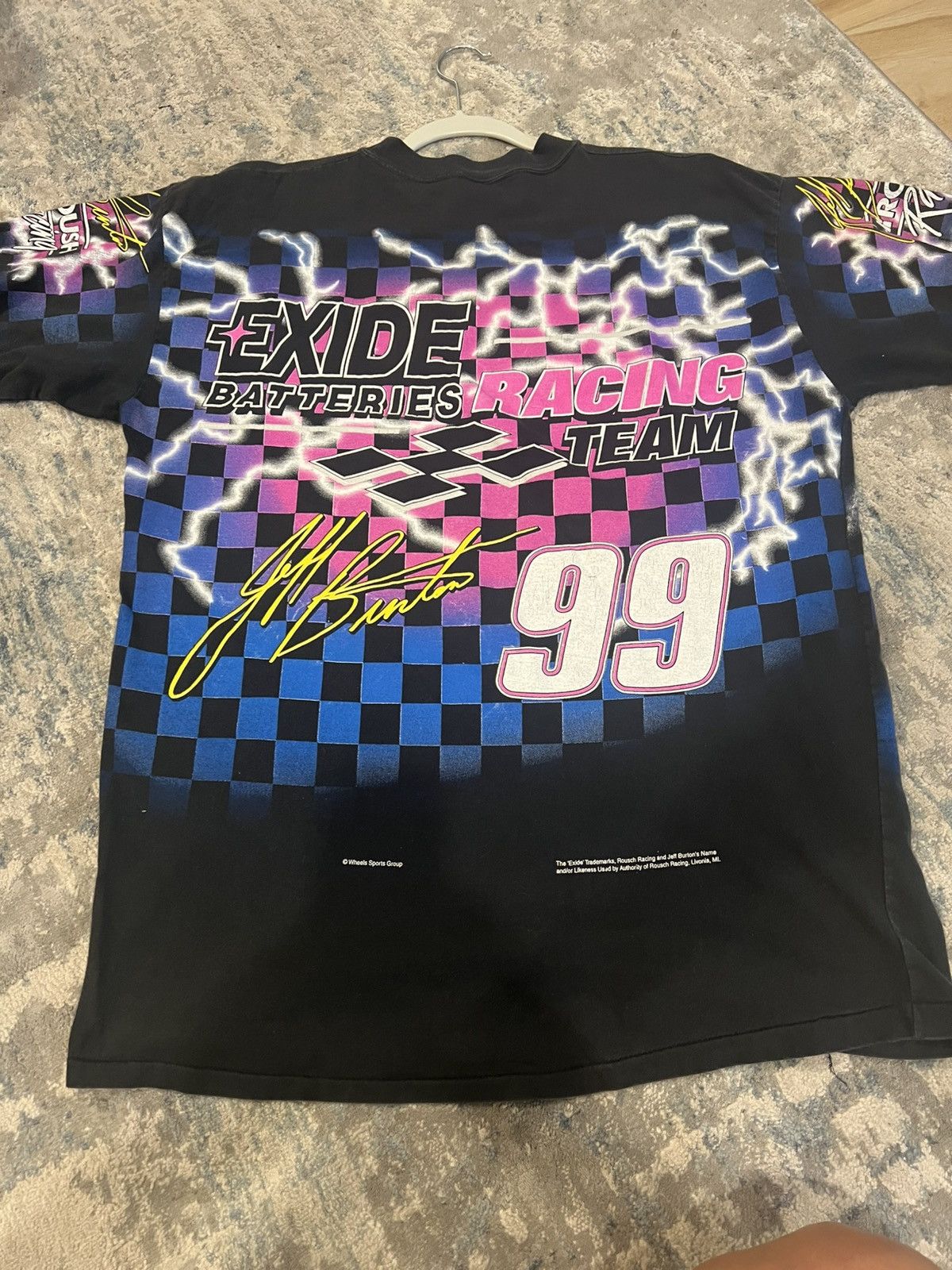 Other Jeff Burton Race Car Tshirt Size US XL / EU 56 / 4 - 5 Thumbnail