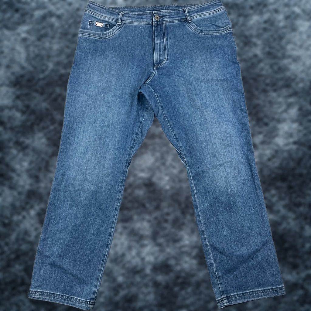 Denime KUHL Klassik Jeans Stretch Denim Pants 40x32 Mens Blue Indigo Hiking Outdoors Regular Straight 5-Pocket Denim Rise Mid Blue Mens Jeans Size US 40 / EU 56 - 1 Thumbnail