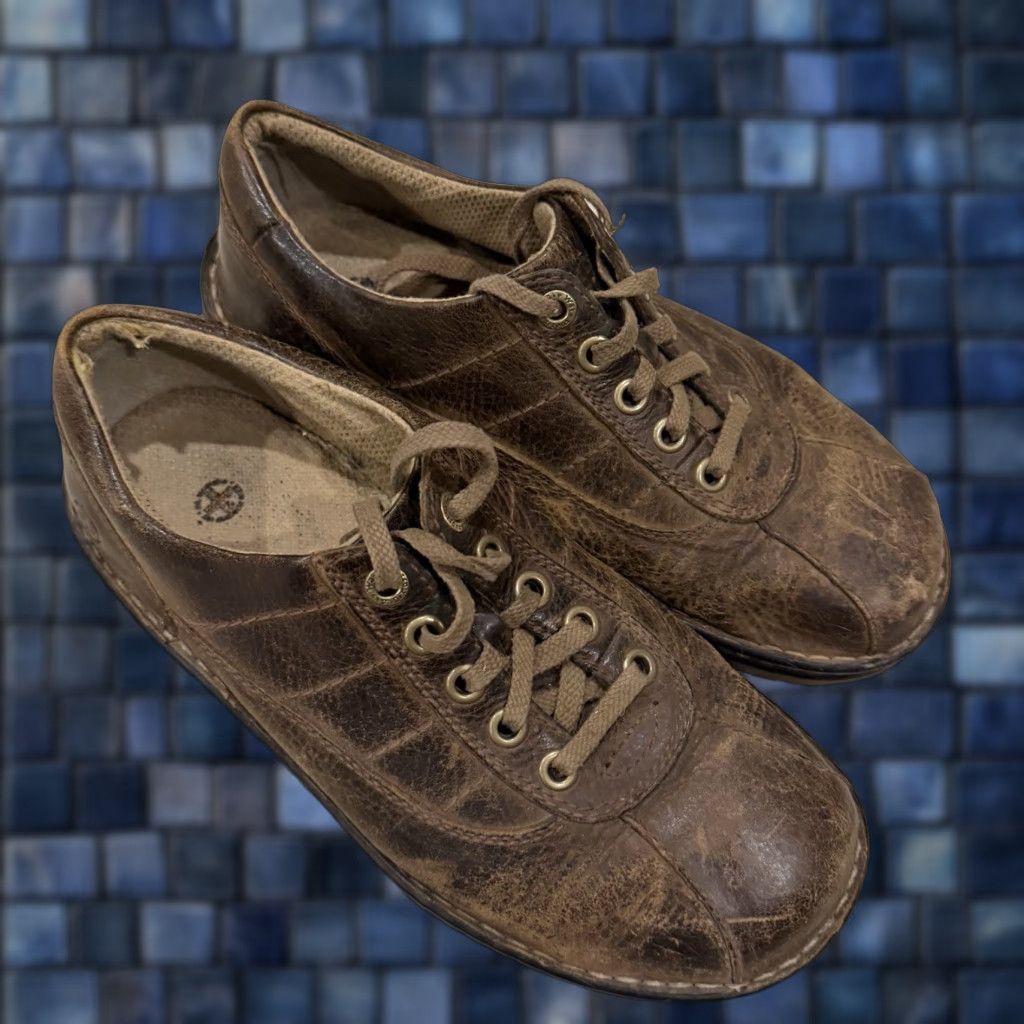 Dr. Martens VINTAGE Dr Martens John Oxfords Mens Size 9 Brown Leather Casual Docs Doc Martens Oxford Shoes Mens Brown Leather Casual Shoes 90s? Size US 8 / EU 41 - 1 Thumbnail
