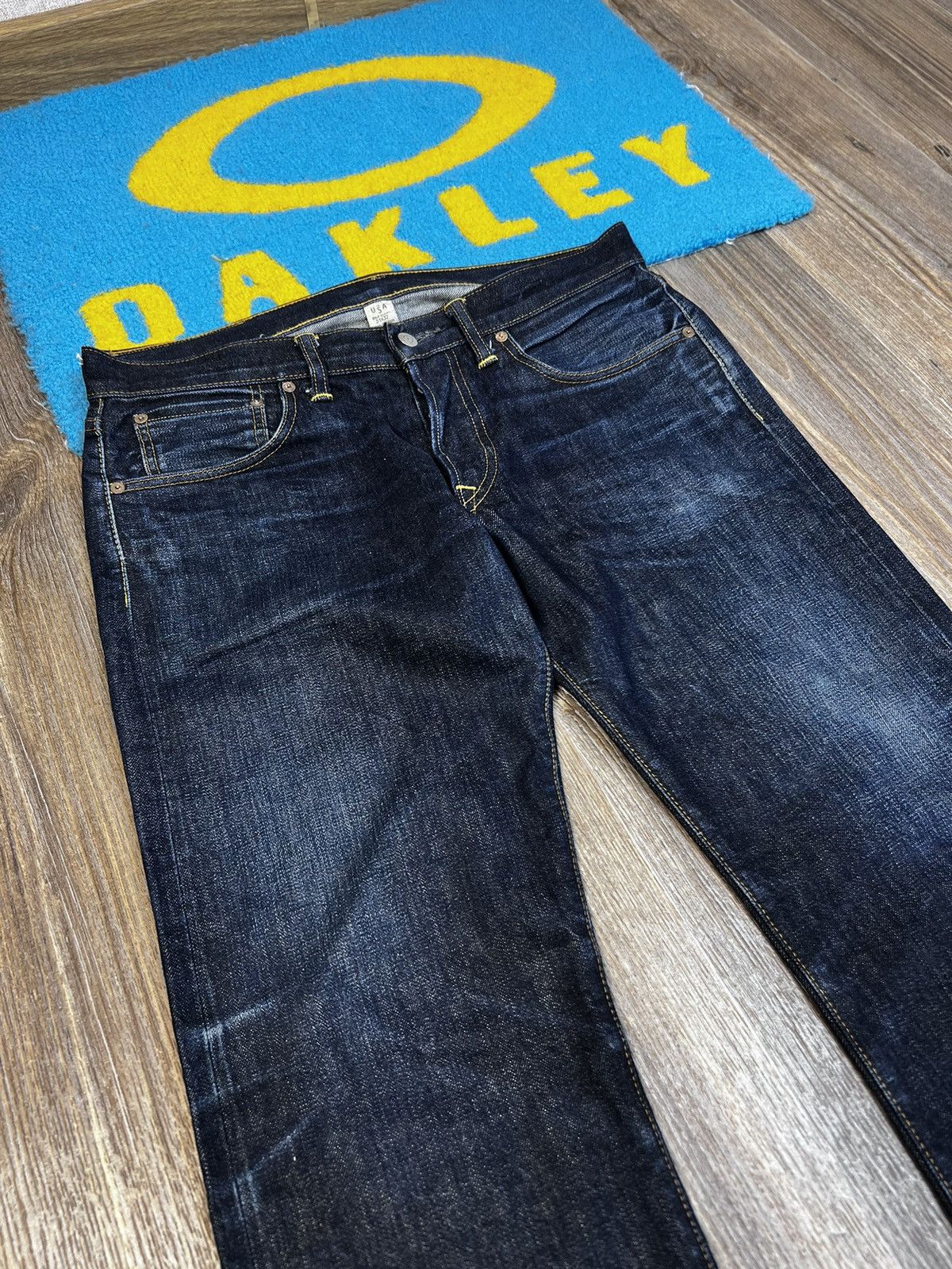 Polo Ralph Lauren × RRL Ralph Lauren × Vintage Double RL Polo Ralph Blue Denim Selvedge Pant size 31x32 Size US 31 - 3 Thumbnail