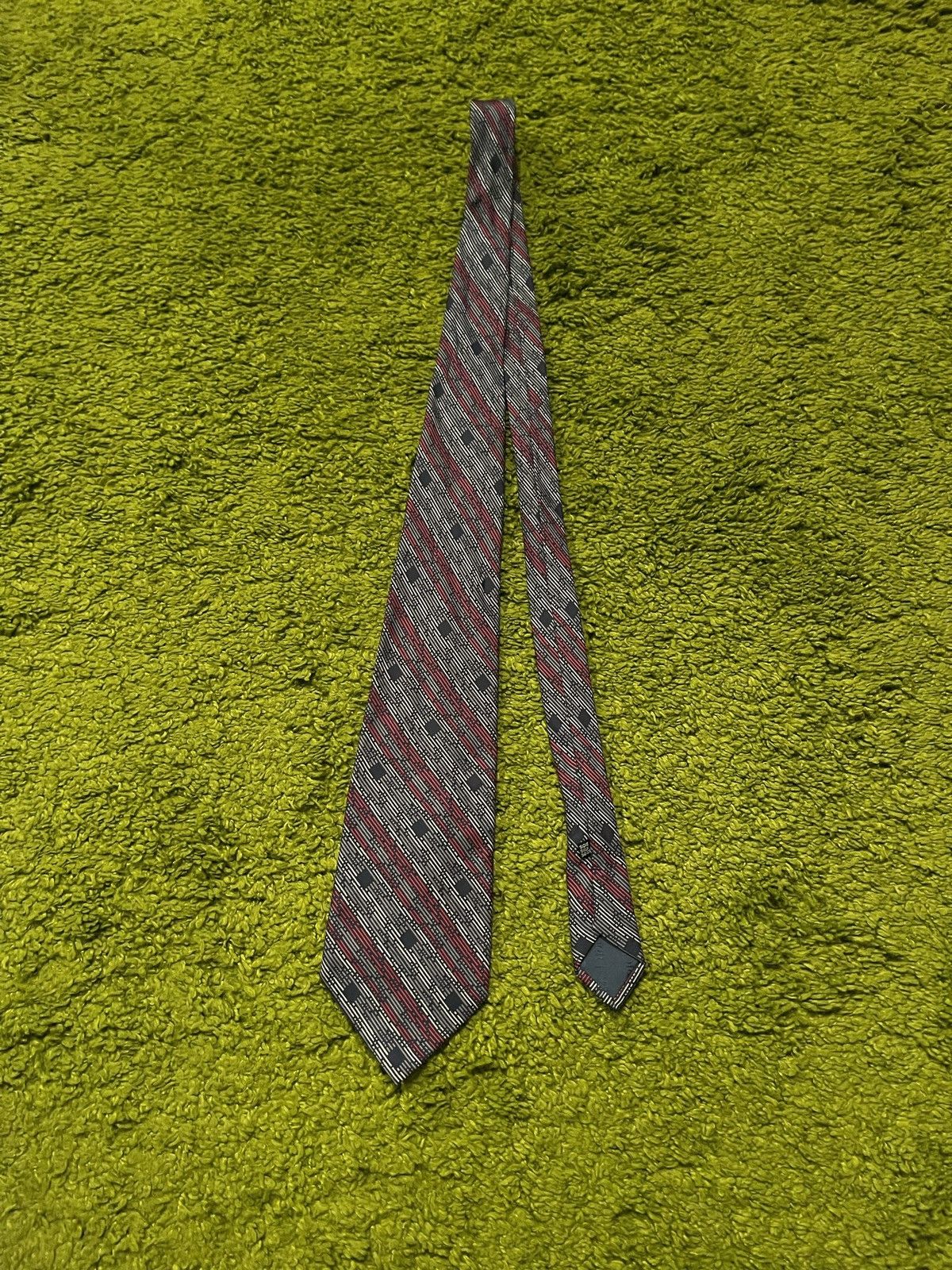 Christian Dior Monsieur Christian Dior Monsieur 1990s vintage striped silk tie Size ONE SIZE - 2 Thumbnail