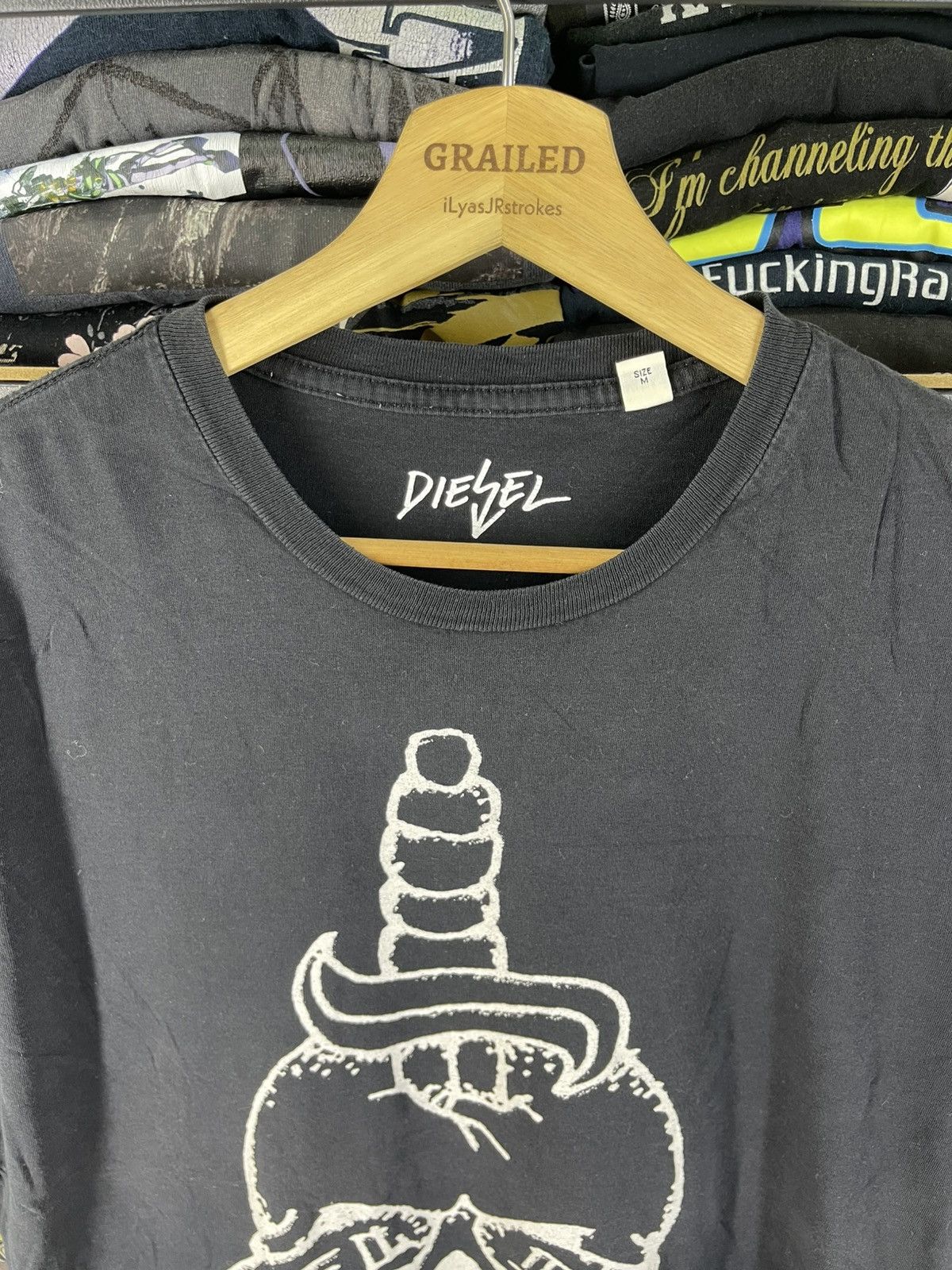 Diesel Vintage Diesel Reboot Photoprint Skull Shirt Tee Size US M / EU 48-50 / 2 - 12 Thumbnail