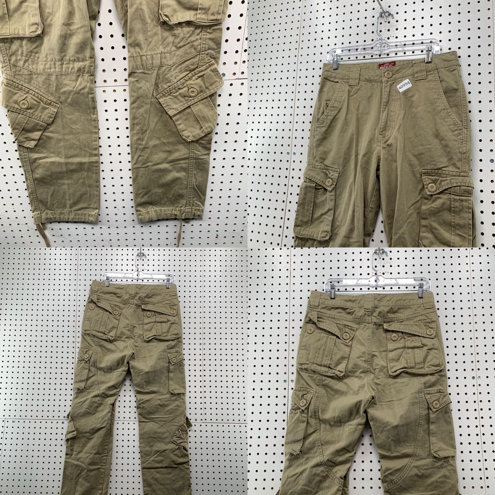 Vintage VINTAGE Matchstick Cargo Pants Mens Size 30 Brown Utility Skater Relaxed Fit 32x29.5 Size US 30 / EU 46 - 8 Thumbnail
