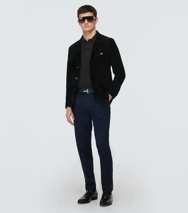 Tom Ford o1w1db10125 KPS008 Polo Shirt in Black Size US L / EU 52-54 / 3 - 3 Thumbnail